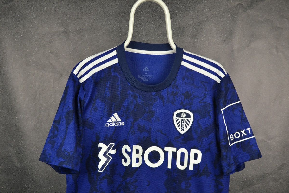 Adidas Leeds United 21/22 Away Football Shirt Adidas Soccer Jersey Size US M / EU 48-50 / 2 - 3 Thumbnail