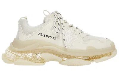 Balenciaga o1w1db11225 Triple S Clear Sole Sneakers in Beige Size US 12 / EU 45 - 1 Thumbnail
