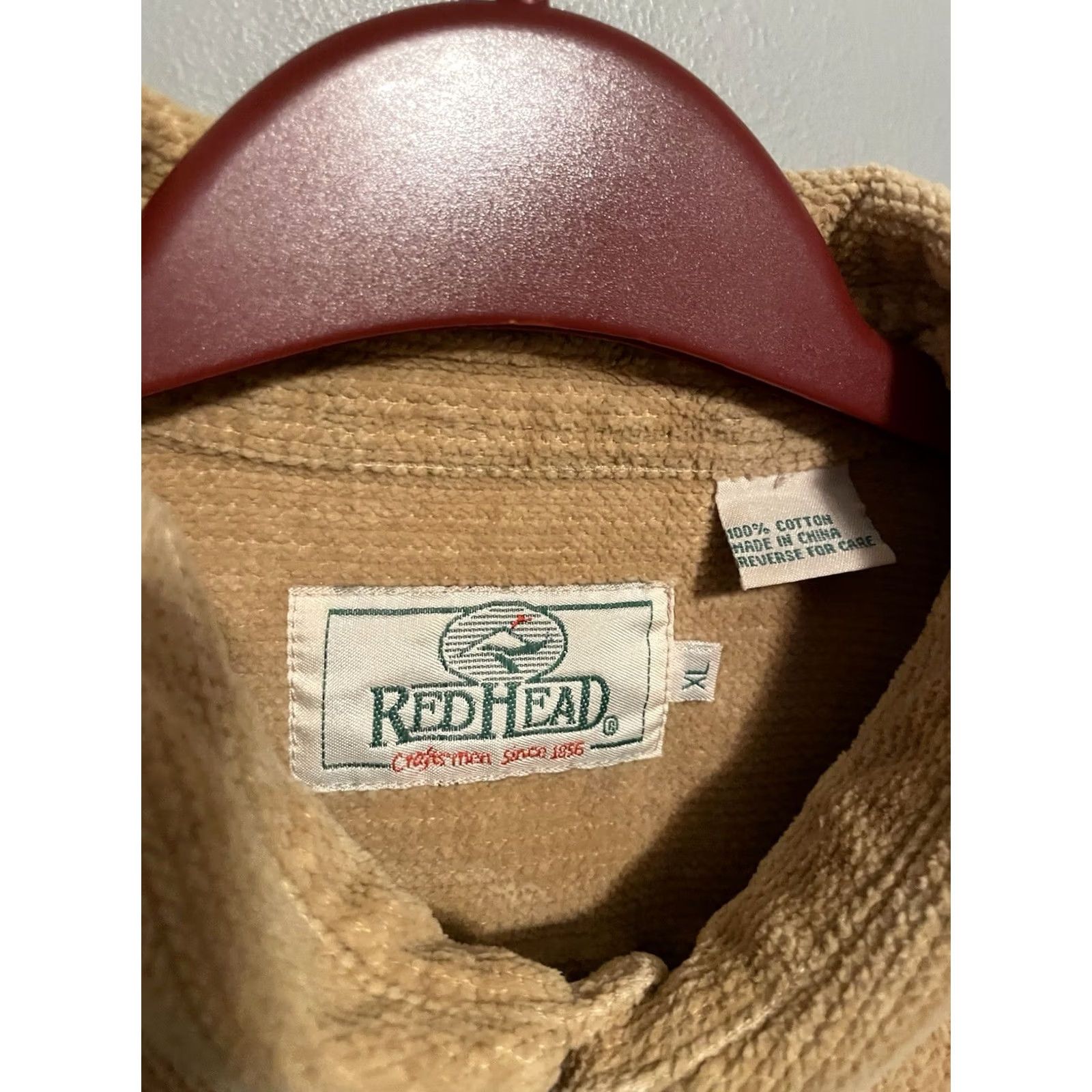Vintage RedHead Mens Heavy Shirt XL Brown 100% Cotton Button Up Flannel Cotton Regular Pockets Button-Down Collar Men Size US XL / EU 56 / 4 - 3 Thumbnail