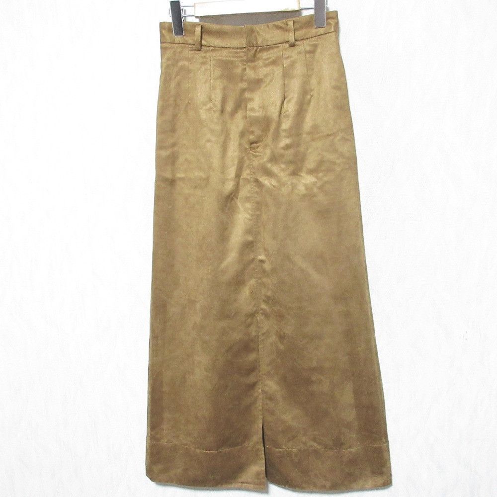 Other Other Noble Fake Suede A-Line Skirt Suede Skirts 25060240704030 DUTY FREE for USA Size ONE SIZE - 1 Thumbnail