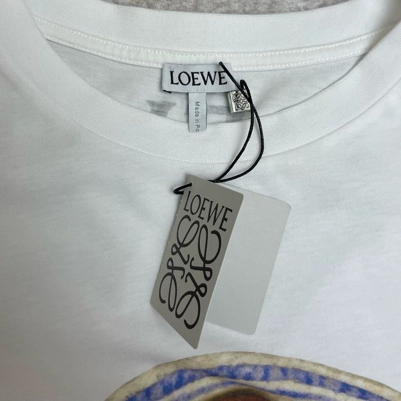 Loewe loewe White Jam Toast Logo Short Sleeve 2506-Nextarrow Size US S / EU 44-46 / 1 - 5 Thumbnail
