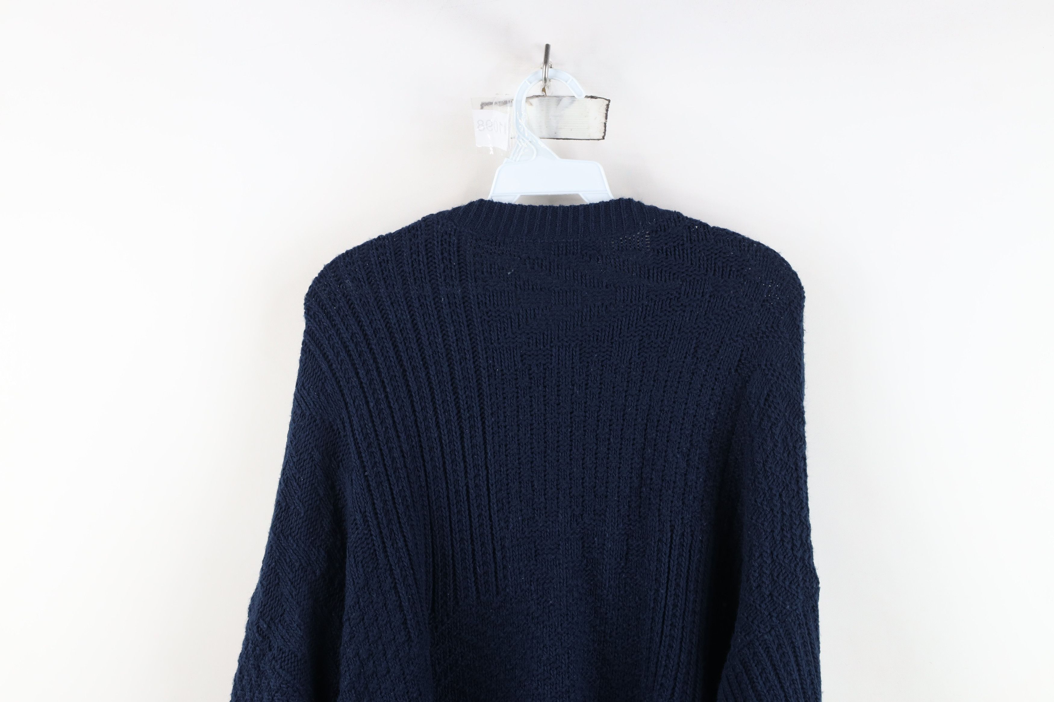 Vintage Vintage 90s Streetwear Ribbed Knit Crewneck Sweater USA Size US L / EU 52-54 / 3 - 7 Thumbnail