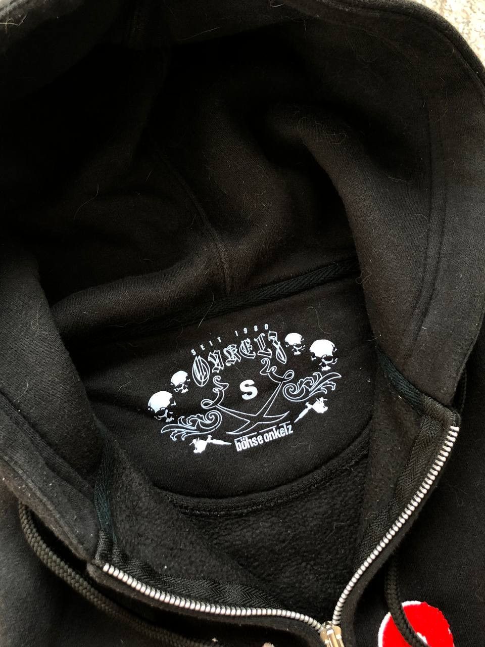 Band Tees × Vintage Mens zip Hoodies Bohse Onkelz Vintage Size L Size US S / EU 44-46 / 1 - 7 Thumbnail