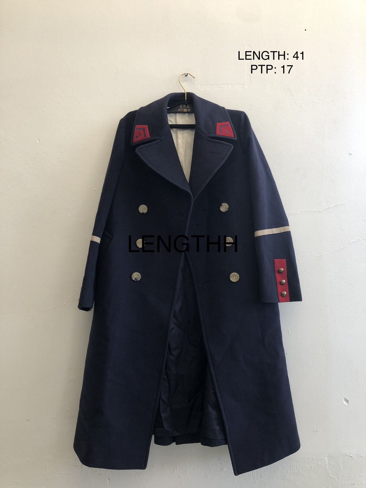 Gucci Gucci wool 5000$ navy military Embroidery Wool Overcoat 38R Size US S / EU 44-46 / 1 - 2 Thumbnail