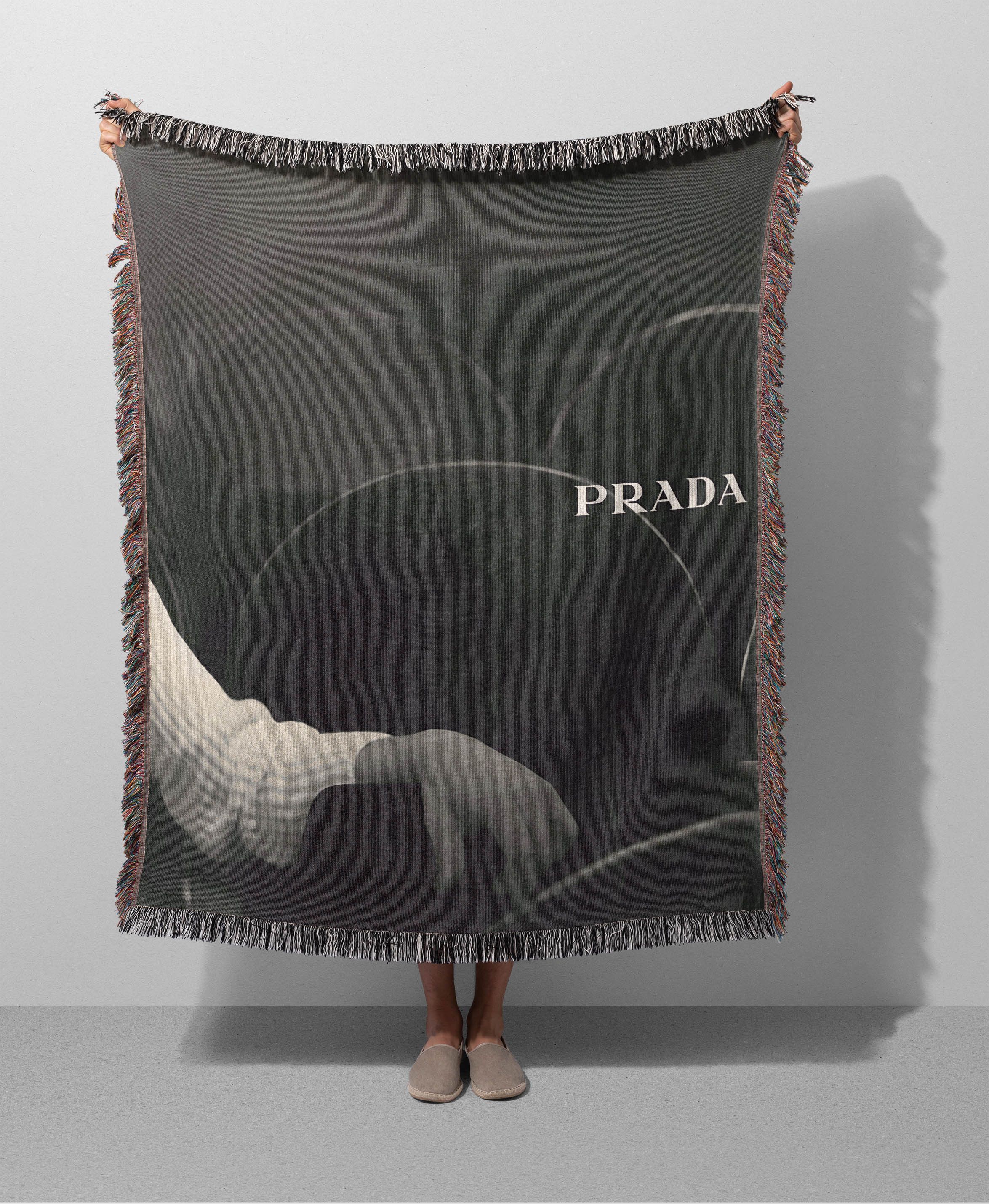 Prada Prada Blanket Woven Art Poster Fashion Gift Logo Size ONE SIZE - 1 Thumbnail