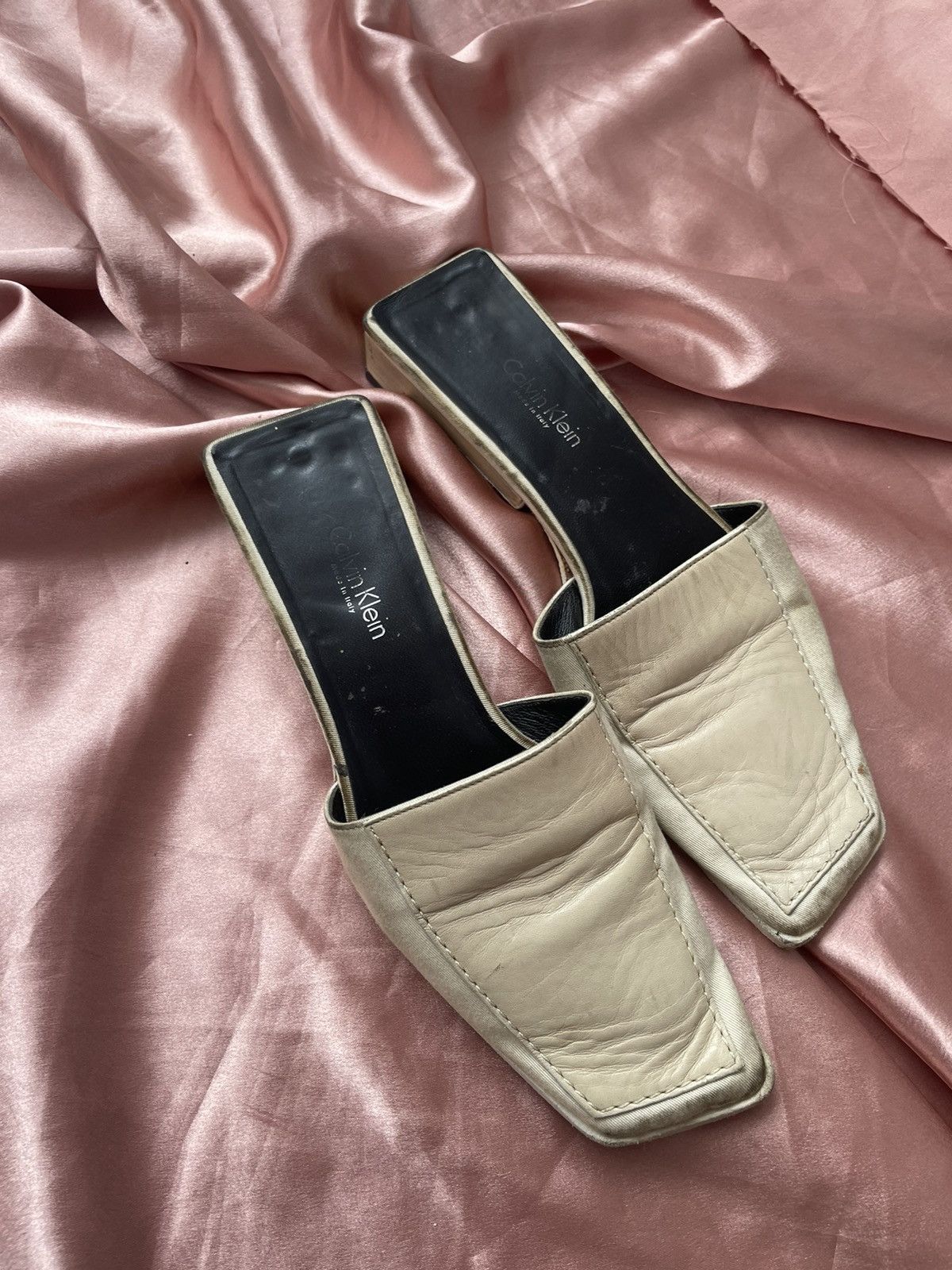 Calvin Klein Calvin Klein leather mules Size US 6 / IT 36 - 12 Thumbnail