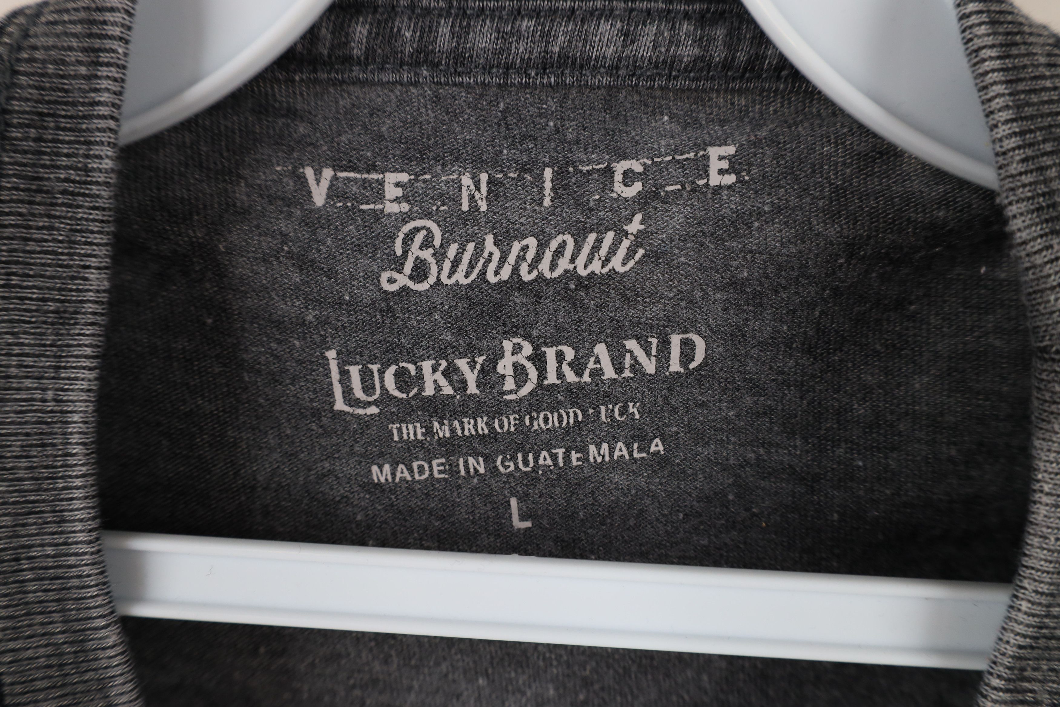 Lucky Brand × Vintage Venice Burnout x Lucky Brand Cars Dive Bars T-Shirt Gray Size US L / EU 52-54 / 3 - 5 Thumbnail