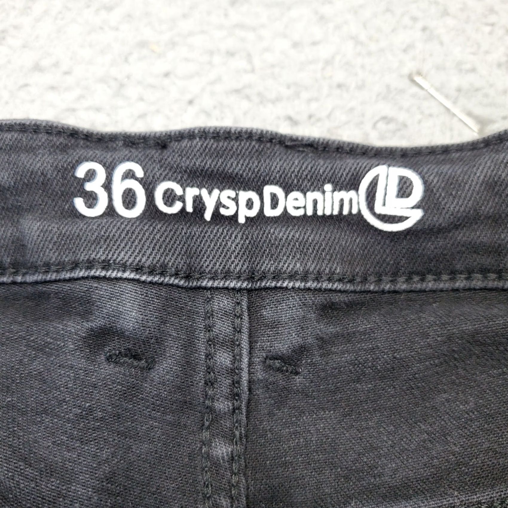Denime Crysp Denim Skeleton Jeans Men 36 Black Stretch Distressed Bone Patch Slim Fit Size US 36 / EU 52 - 6 Thumbnail