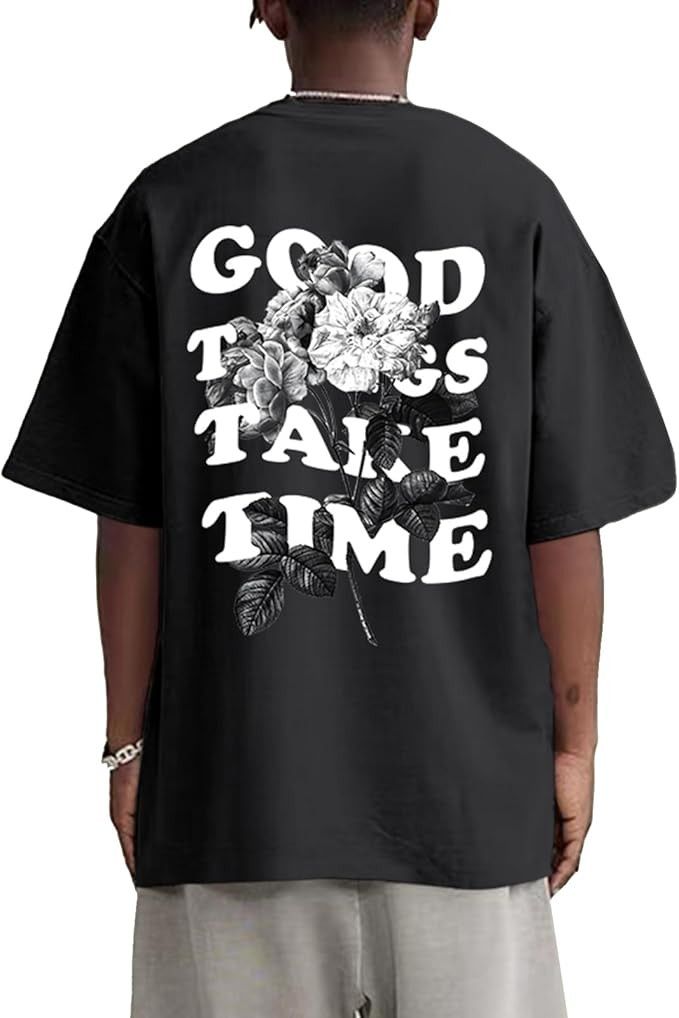 Other Oversized Floral Graphic Tee Vintage Letter Print Streetwear Size US L / EU 52-54 / 3 - 1 Thumbnail