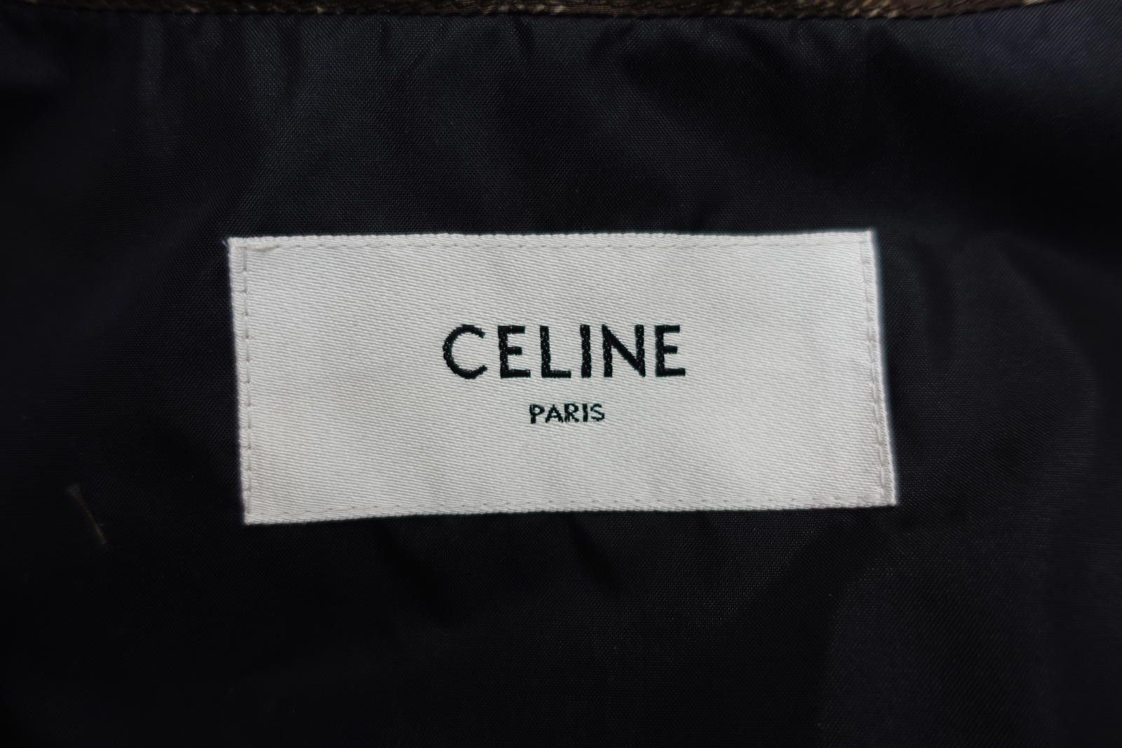 Celine Nylon Monogram Jacket in Beige / Black