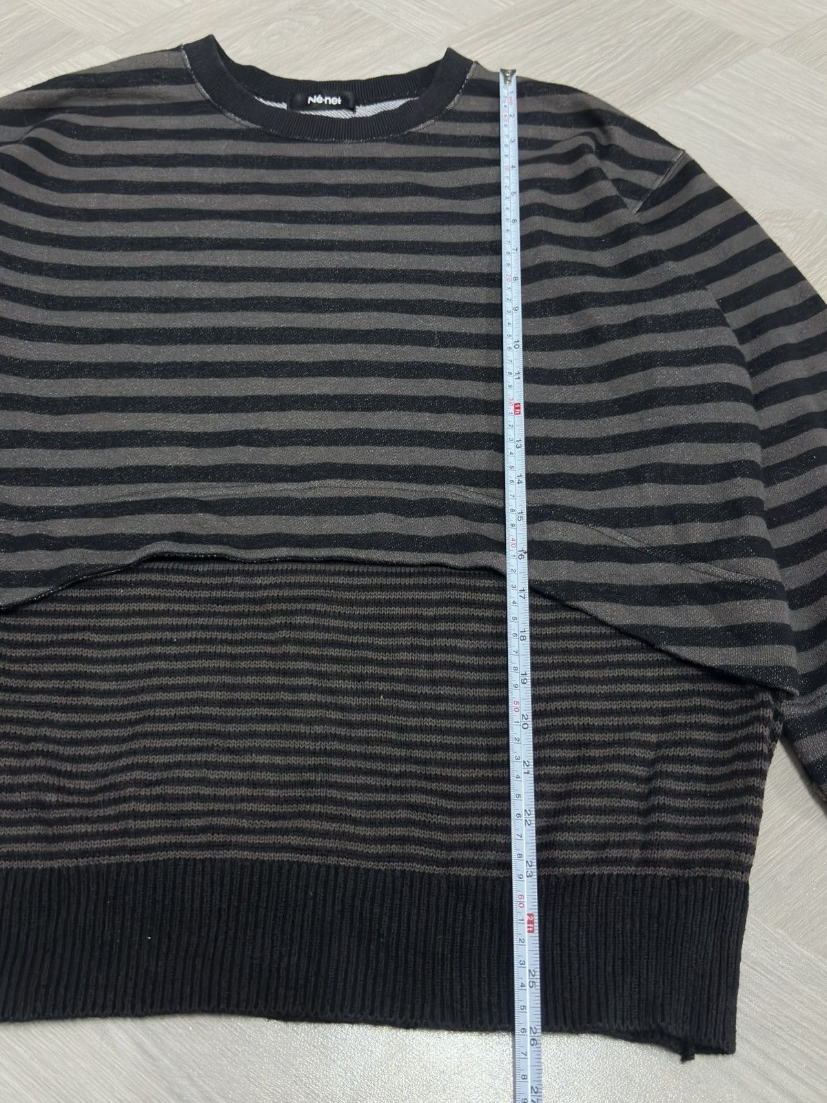 Ne-Net Ne-Net Issey Miyake Hybrid Stripe/Prisoner Sweater Size US M / EU 48-50 / 2 - 7 Thumbnail