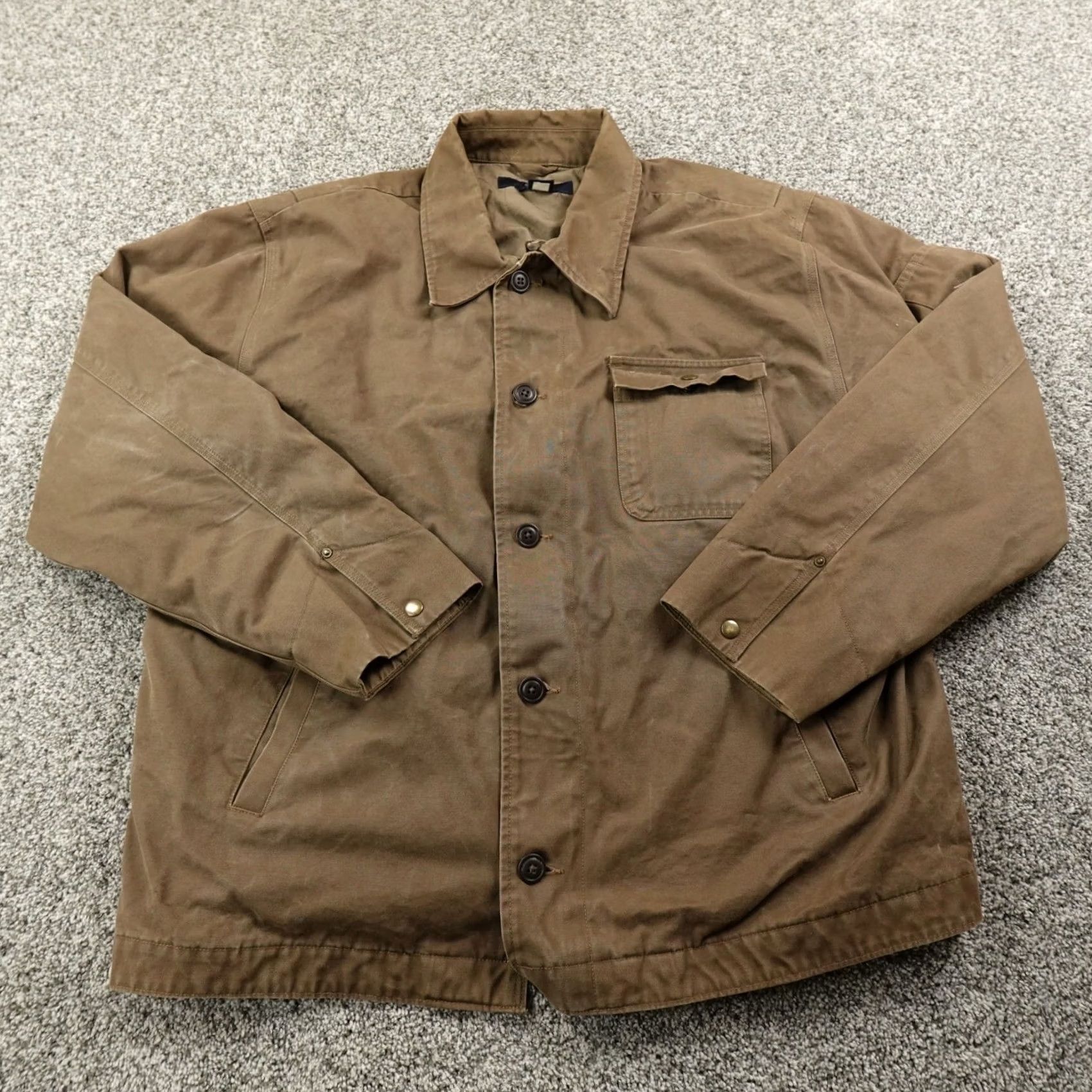 Gap Gap Jacket Mens XL Brown Quilted Lined Heavy Bomber Zip Coat Chore Work Y2K 00s Size US XL / EU 56 / 4 - 4 Thumbnail