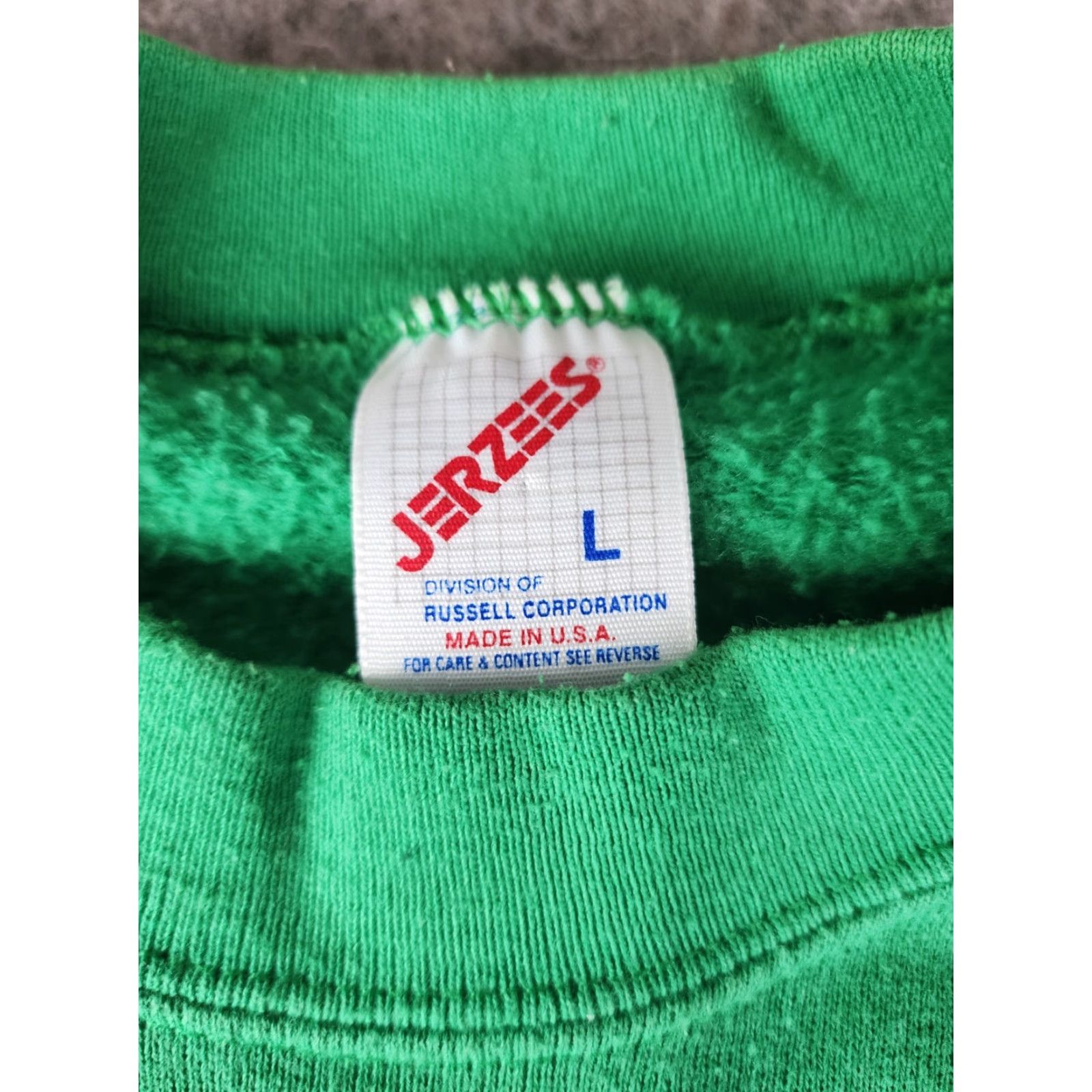 Jerzees VINTAGE Jerzees Sweatshirt USA St. Patrick Green L Mens Pullover Size Large Size US L / EU 52-54 / 3 - 4 Thumbnail