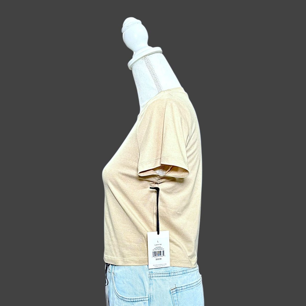 Other IVL Women’s Slim Fit Beige Short Sleeve T-Shirt Sz L Size L / US 10 / IT 46 - 8 Thumbnail