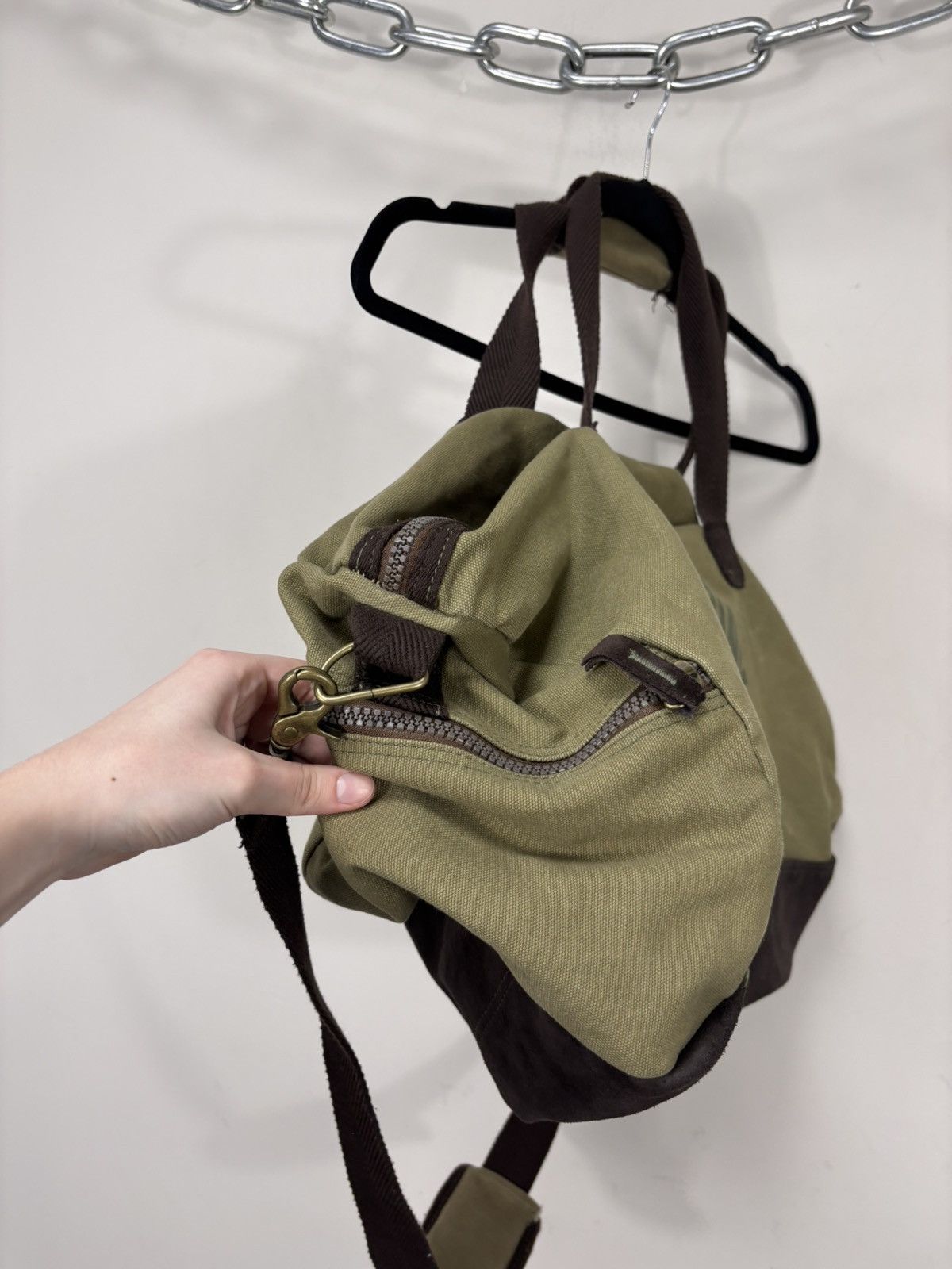 Other Vintage Think Pink Yosemite Canvas Leather Duffle Bag Size ONE SIZE - 6 Thumbnail