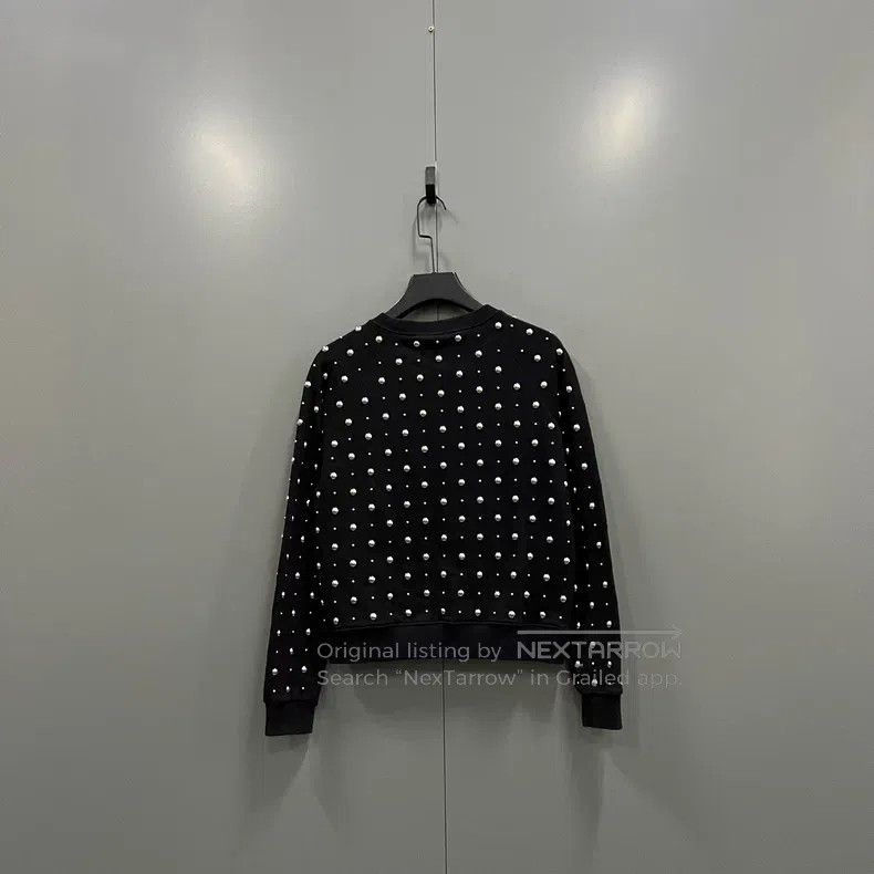 Saint Laurent Paris Saint Laurent Paris Beaded crew neck sweatshirt Size US M / EU 48-50 / 2 - 2 Thumbnail
