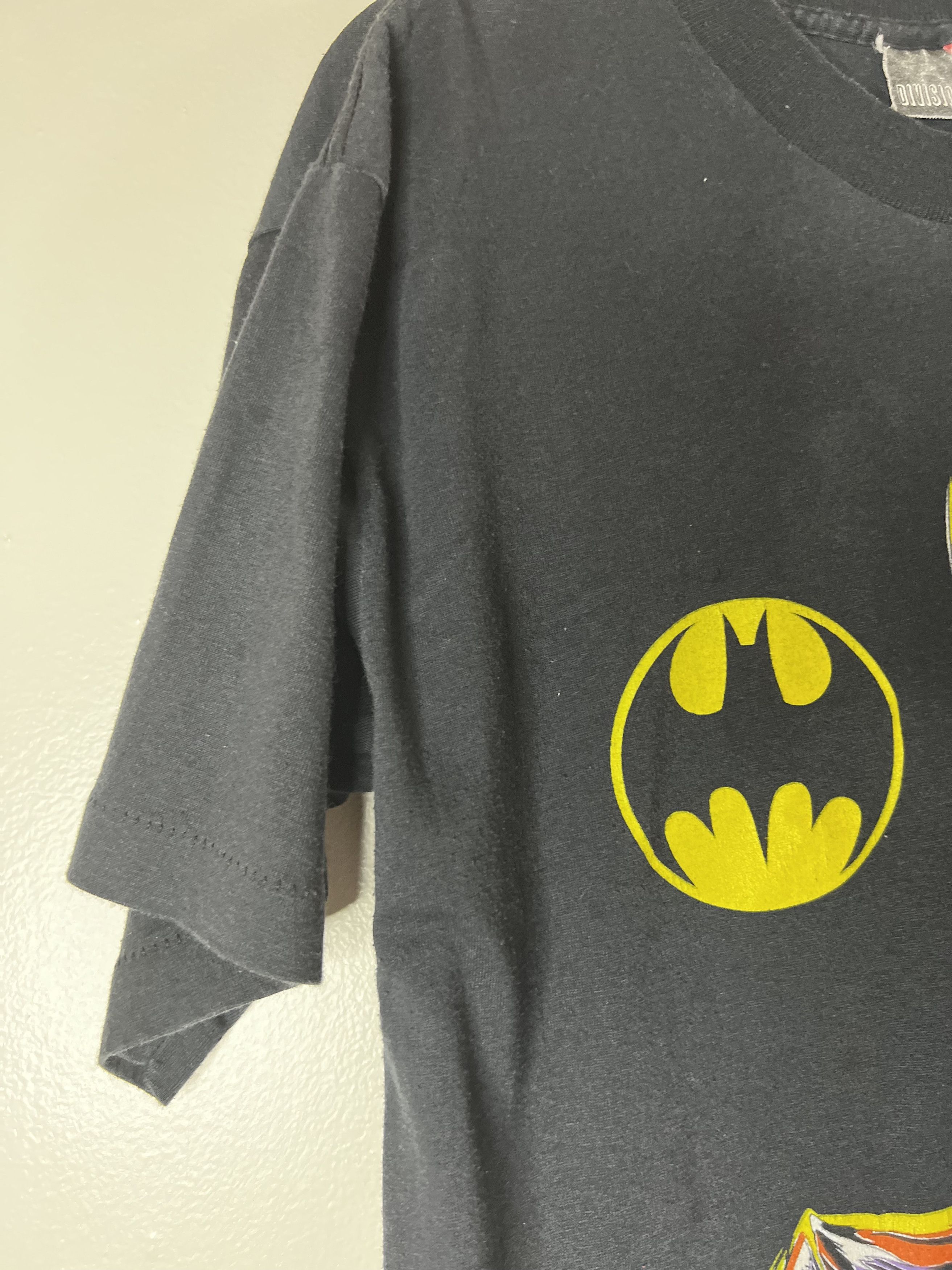 DC Comics × Vintage Vintage 1989 Batman Bat Signal Single Stitch Graphic T-Shirt Size US L / EU 52-54 / 3 - 6 Thumbnail
