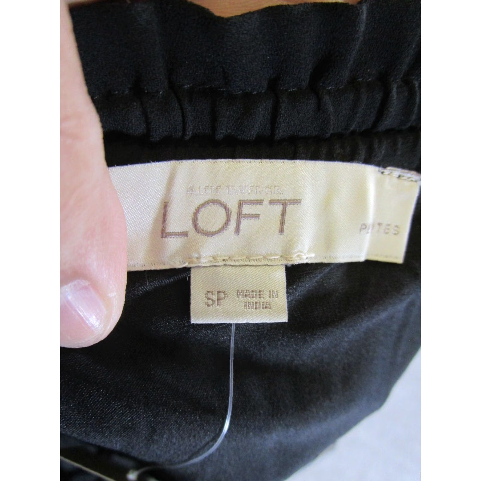 Loft VINTAGE Loft Off the Shoulder Petite Mini Dress Womens PS Black NEW Size S / US 4 / IT 40 - 6 Thumbnail