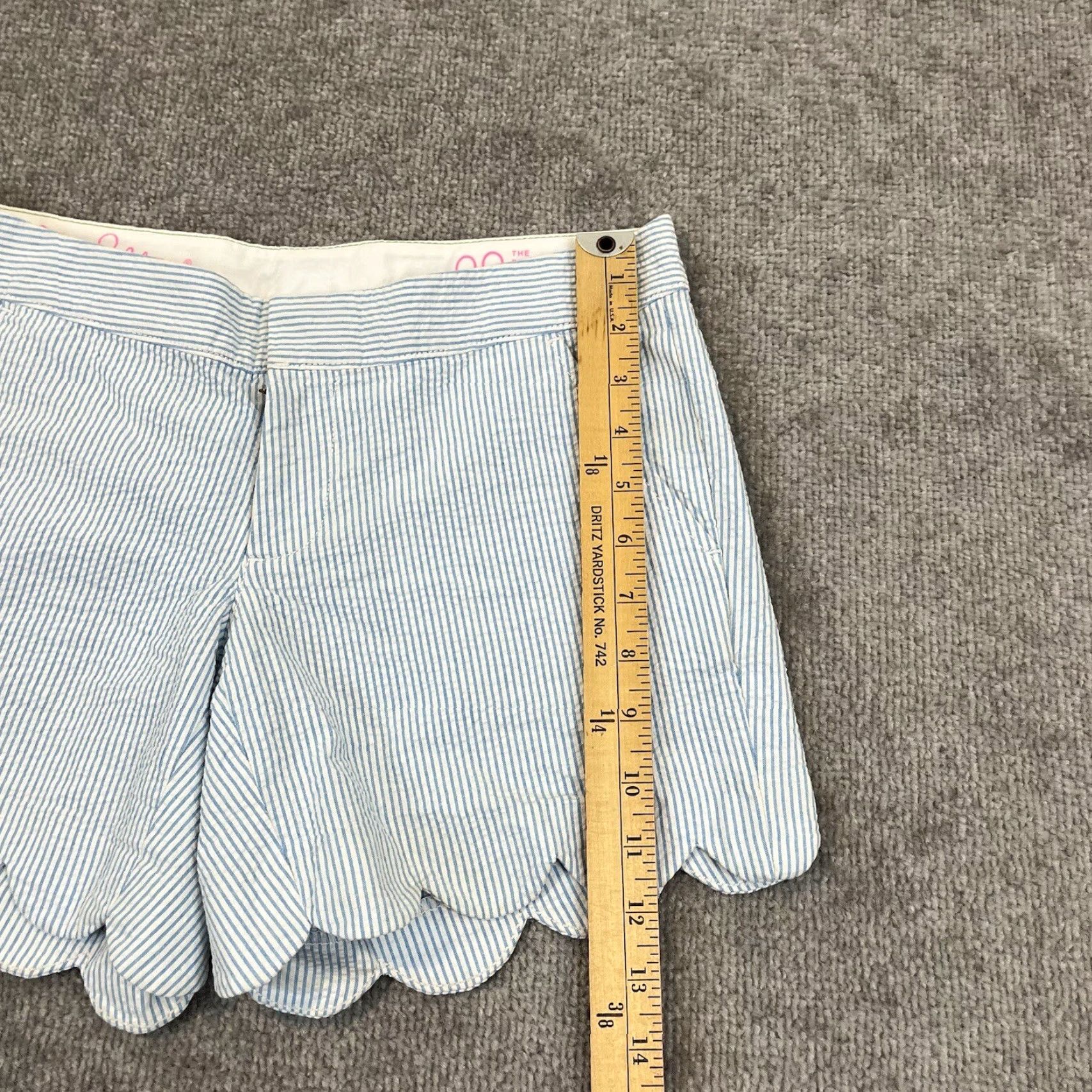 Lilly Pulitzer Lilly Pulitzer Shorts Womens Size 00 Buttercup Blue White Striped 92034 Size 24" / US 00 / IT 34 - 3 Thumbnail