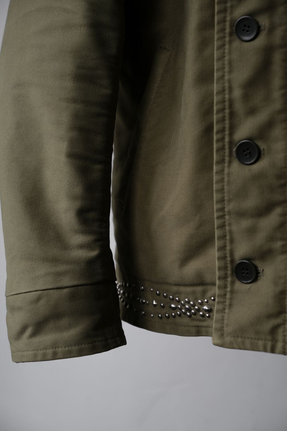 Wacko Maria WACKO MARIA N-1 Deck Jacket Leather Collar Studded & Patch Size US M / EU 48-50 / 2 - 4 Thumbnail
