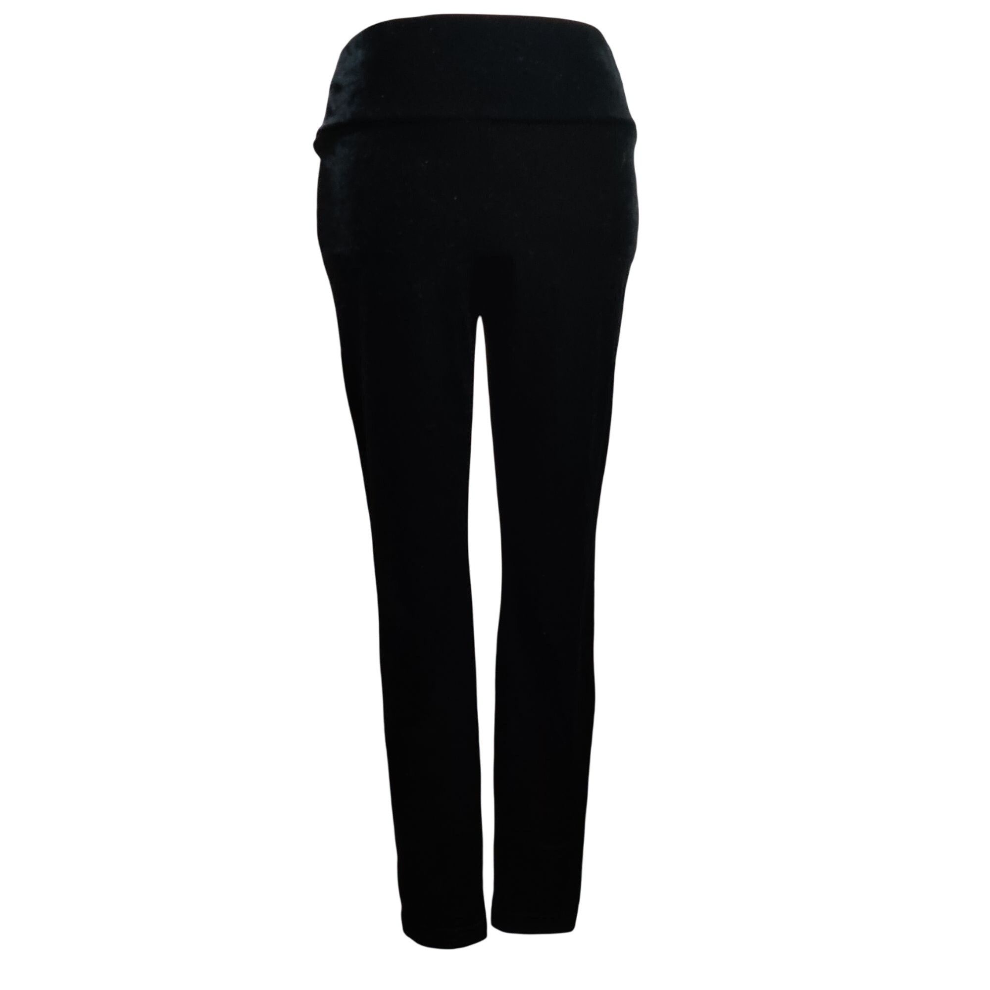 Other INC International Concepts 6 Womens Pants Black Velour Pull Size 28" / US 6 / IT 42 - 1 Thumbnail