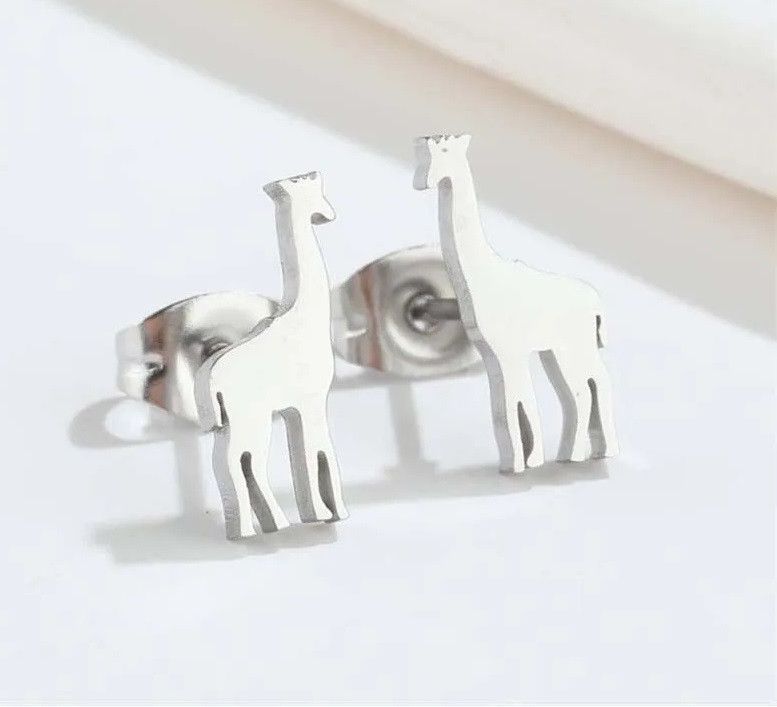 Jewelry Giraffe Stud Earrings Charm Earring Gift Size ONE SIZE - 2 Thumbnail