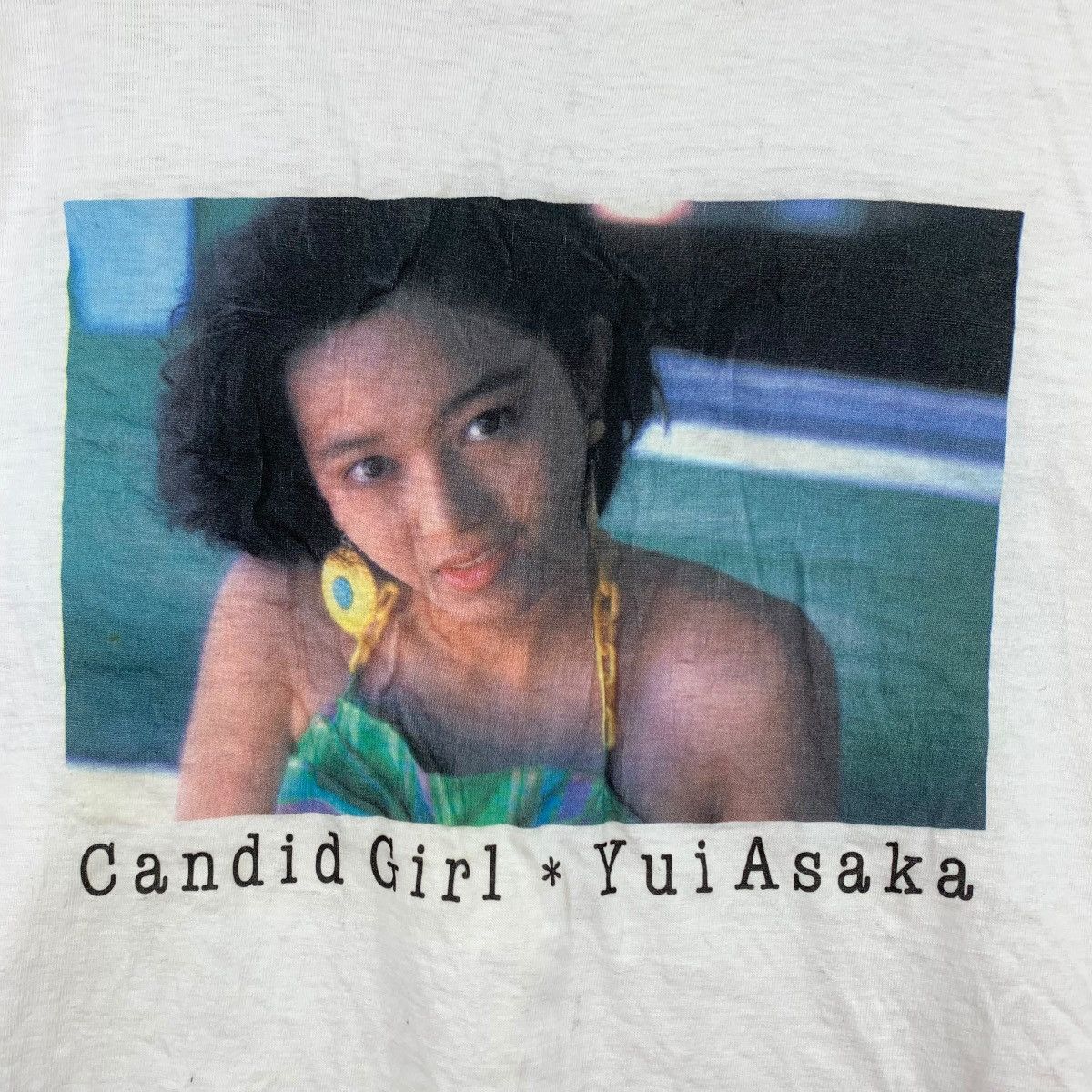 Vintage Vintage 80s YUI ASAKA Japan Actress Singer Idol Print Shirt Size US S / EU 44-46 / 1 - 3 Thumbnail