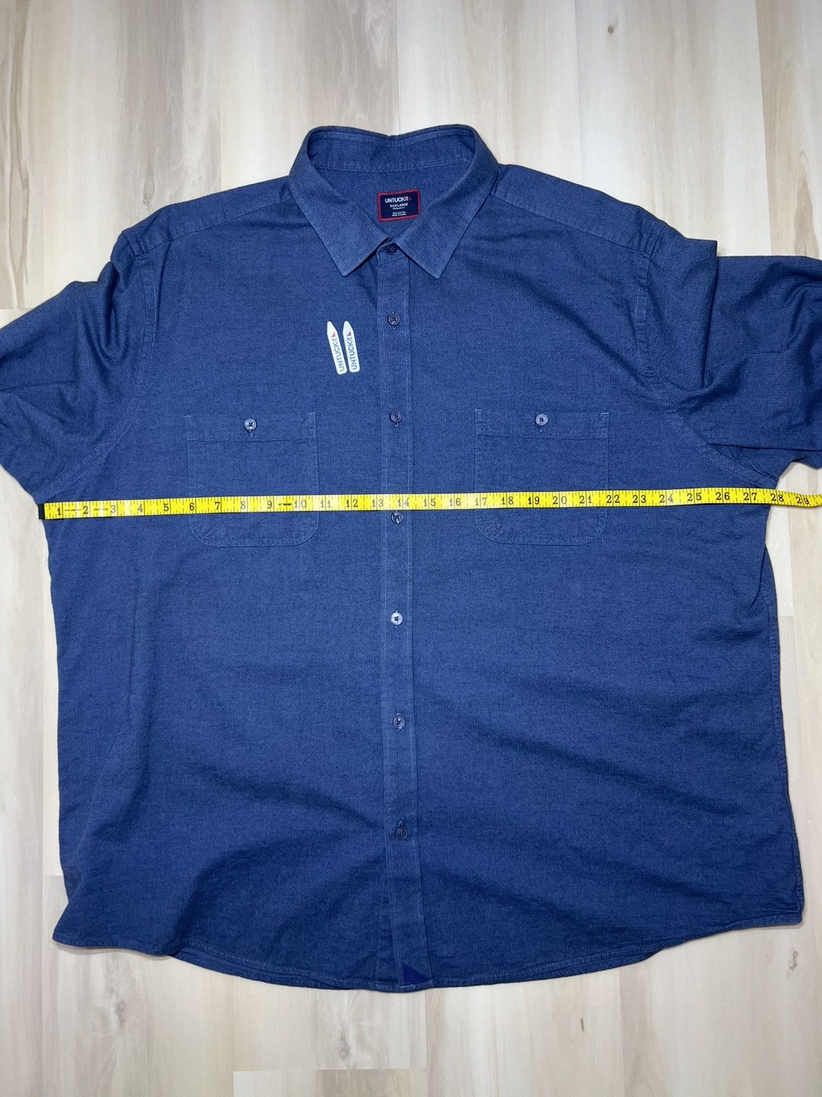 UNTUCKit Untuckit Hemsworth Men's Sz 3XL Flannel Long Sleeve Button Size US XXL / EU 58 / 5 - 6 Thumbnail