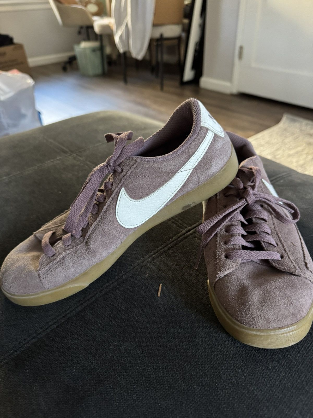 Nike Nike Women’s Nike Blazer Low SD 'Smokey Mauve' Size US 8.5 / IT 38.5 - 2 Thumbnail