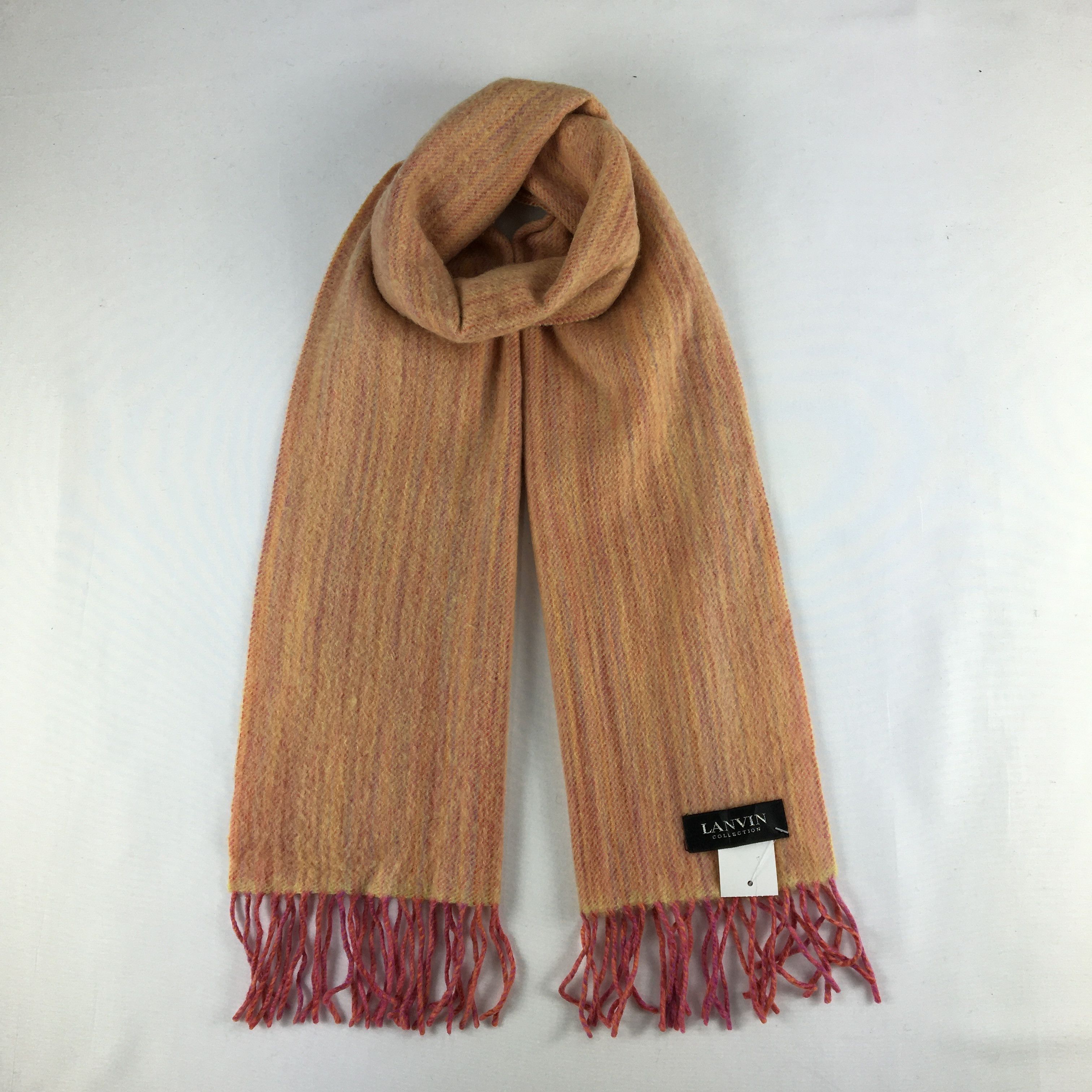 Vintage Lanvin Scarf Muffler Wool Cashmere Scarves