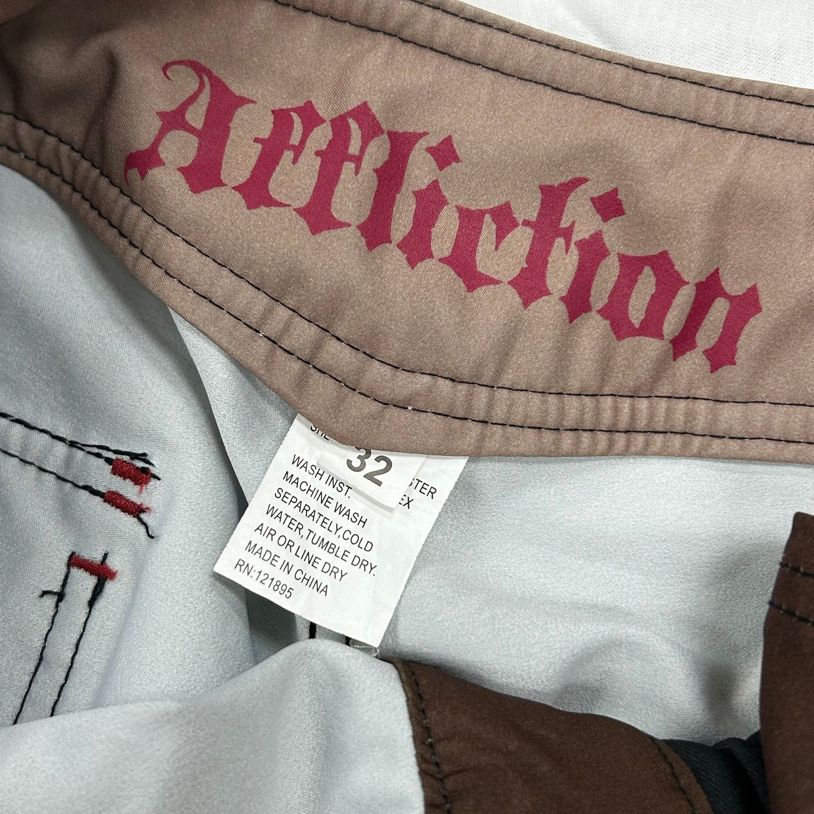 Affliction Affliction Brown Skull Cross Board Shorts Trunks Size 32 Size US 32 / EU 48 - 5 Thumbnail