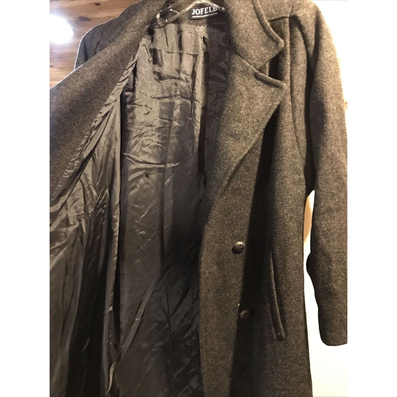 Other Jofeld Vintage Women’s Gray Wool Nylon Button Coat Sz 22x45 Size L / US 10 / IT 46 - 6 Thumbnail