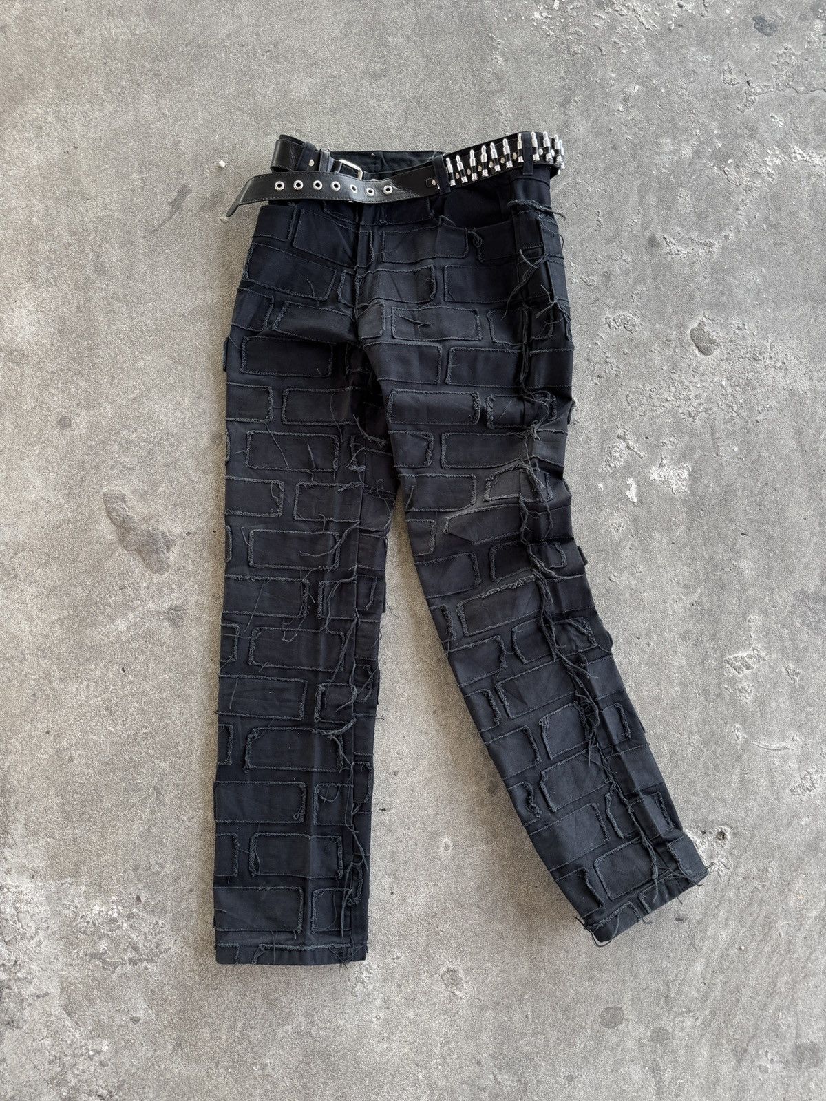 Japanese Brand 🔥Rare Hundred Club Destroy Anarchy Crush Patch Demin Pants Size US 32 / EU 48 - 6 Thumbnail