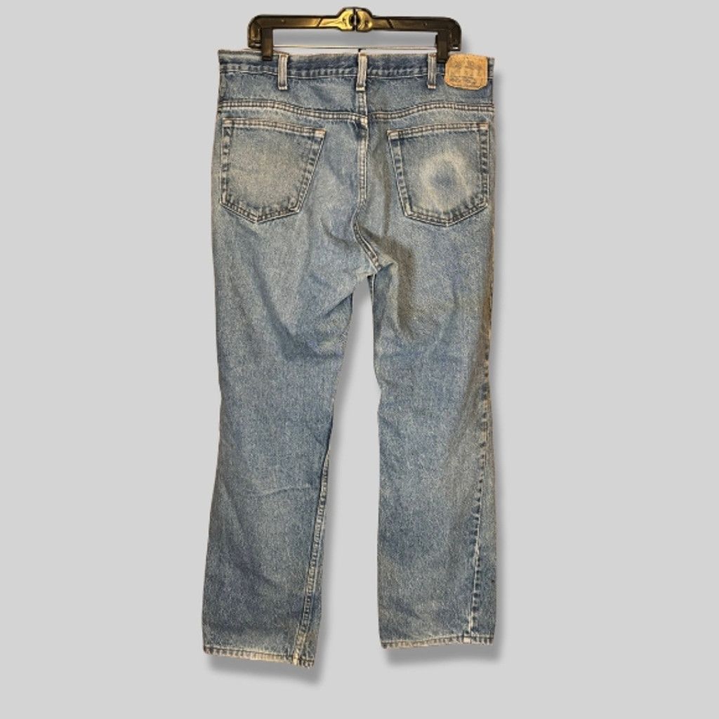 JCPenney JCPenney Jeans Straight Leg Distressed 38x32 Blue Size US 40 / EU 56 - 2 Thumbnail