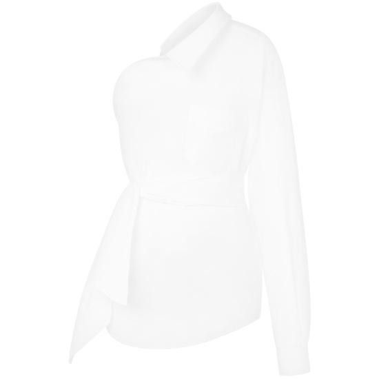 Moschino MOSCHINO Women Shirts 0531 J0211 2001 WHITE Size S / US 4 / IT 40 - 1 Thumbnail