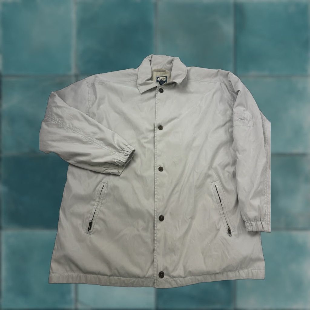 Tommy Bahama Tommy Bahama Jacket Mens M Beige Tan Button Up Coat Fleece Lined Bomber Coat Beach Paradise Regular Size US M / EU 48-50 / 2 - 1 Thumbnail