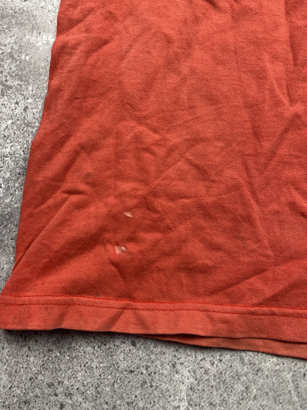 Nike × Vintage 🍊Nike Vintage Big Logo Central Swoosh Orange t-shirt jersey Size US L / EU 52-54 / 3 - 5 Thumbnail