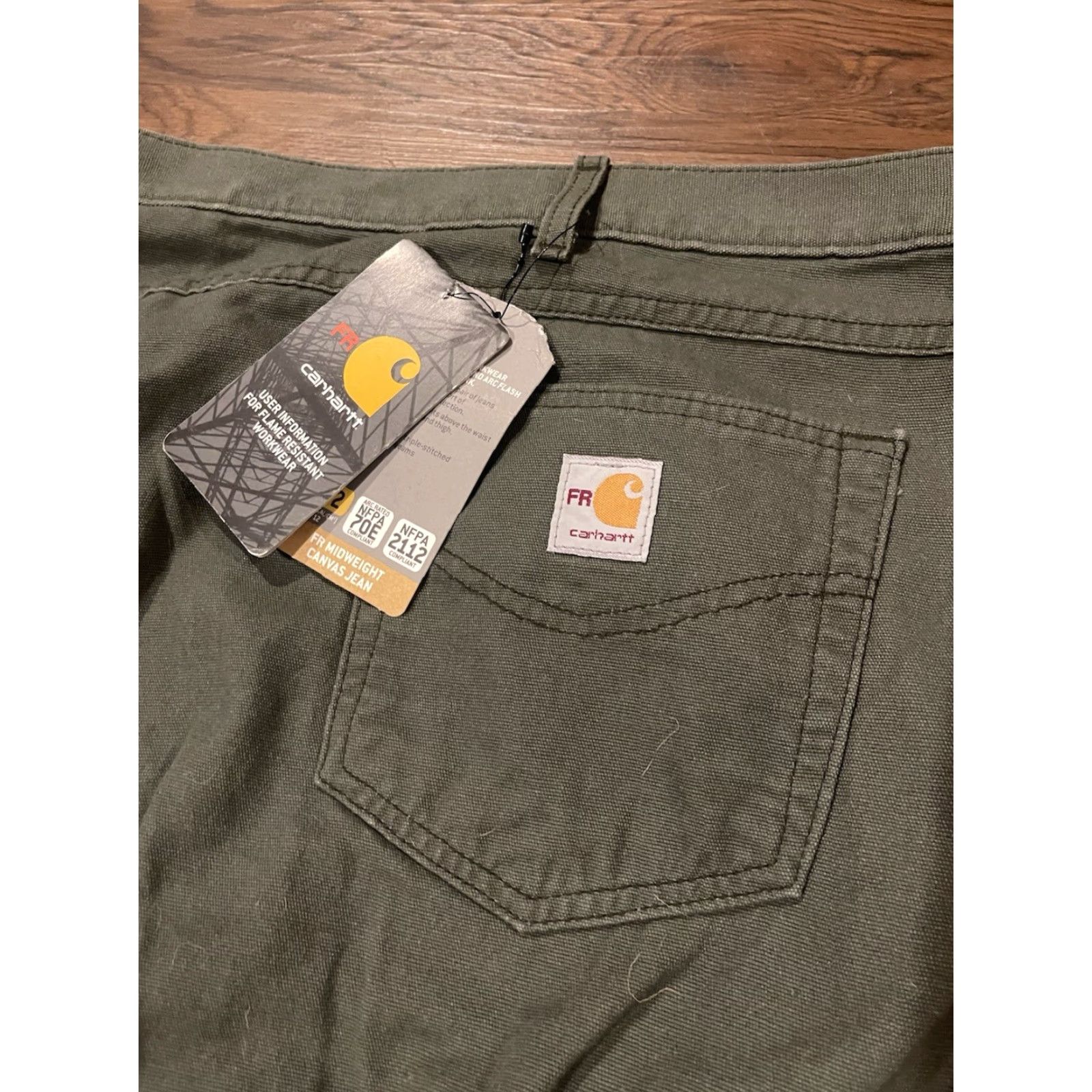 Carhartt Carhartt Men's FRB159 Flame-Resistant Midweight Canvas Jeans 54×32 NEW Size US 38 / EU 54 - 3 Thumbnail