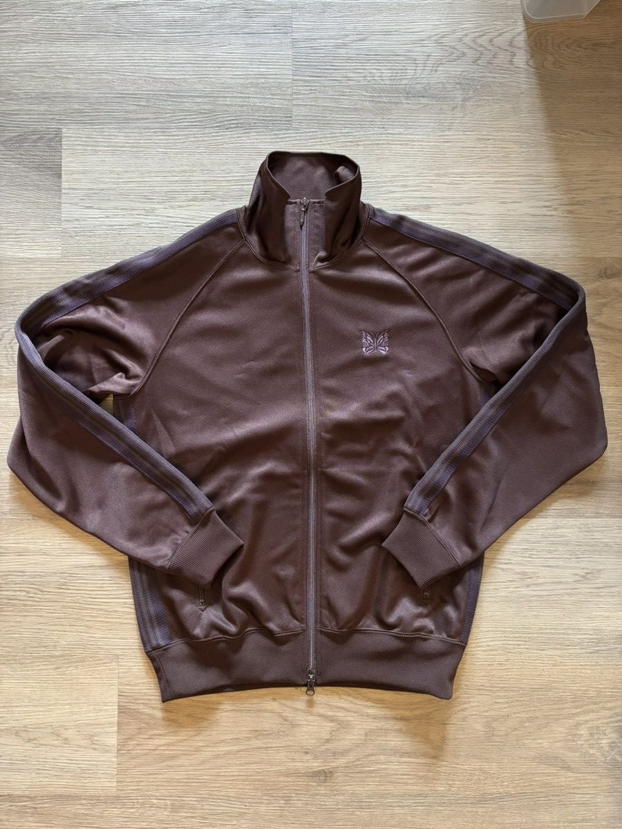 Needles Needles Track Jacket Poly Smooth - Dark Brown Size US S / EU 44-46 / 1 - 2 Thumbnail