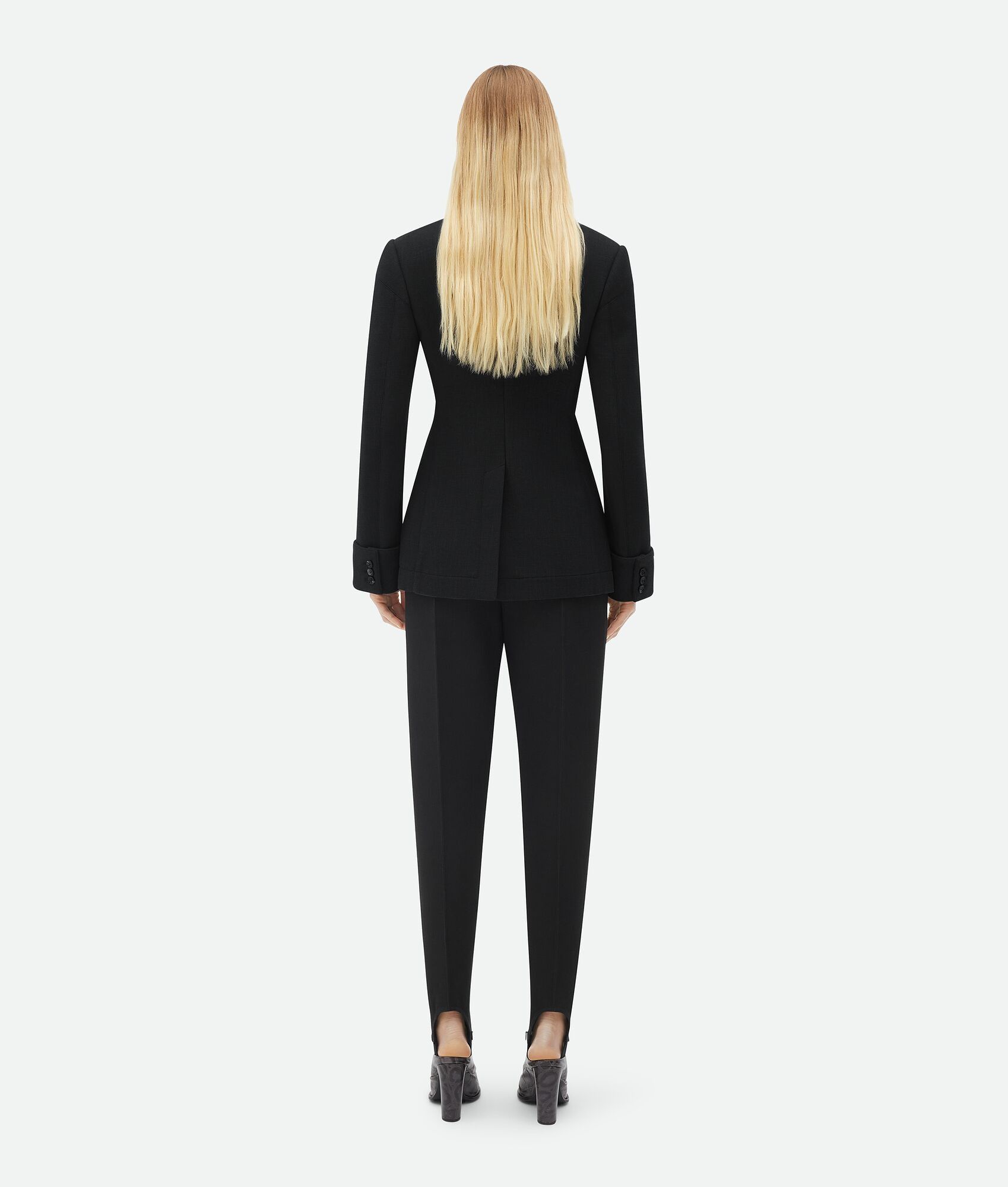 Bottega Veneta o1n1vont1224 Structured Cotton Jacket in Black Size XXS / US 00 / IT 34 - 3 Thumbnail