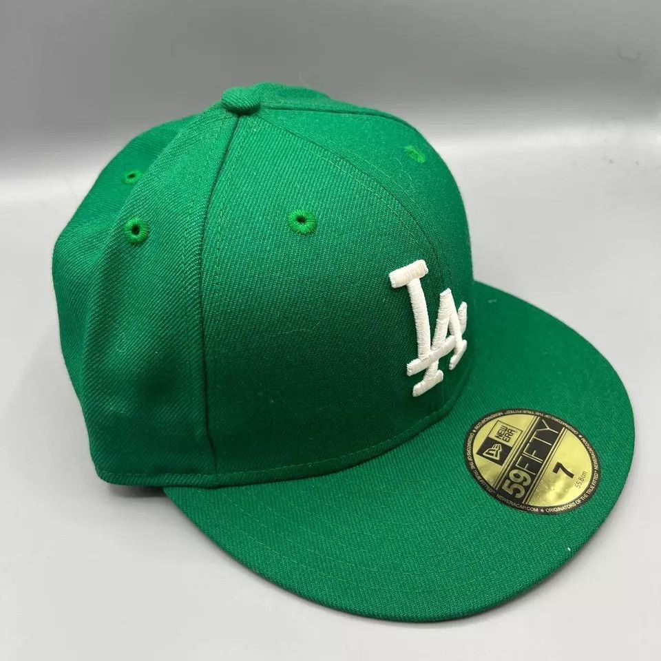 New Era Los Angeles LA Dodgers Hat Men 59Fifty New Era Fitted Cap Size ONE SIZE - 3 Thumbnail