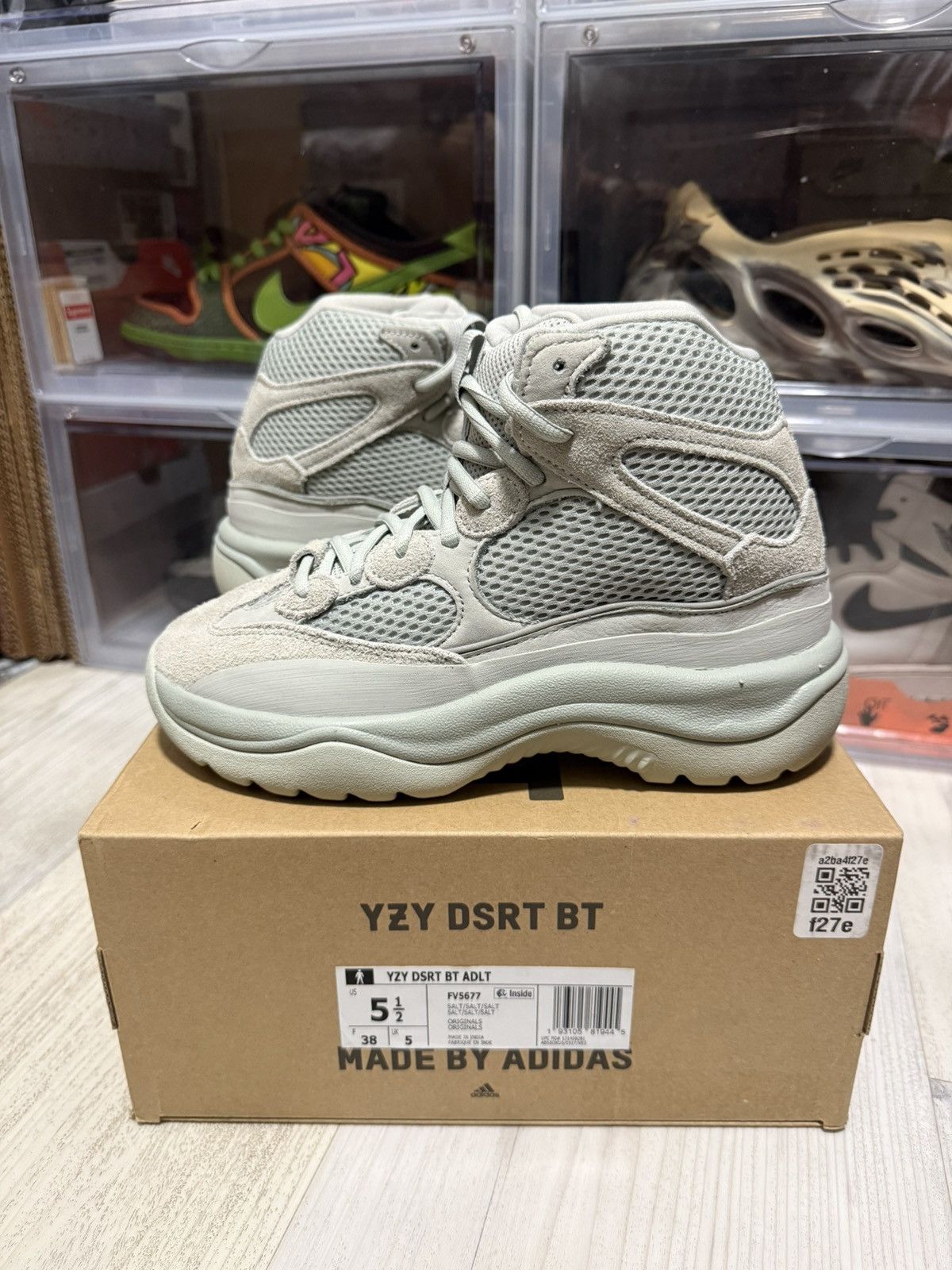 Adidas × Kanye West Adidas Yeezy Desert Boot Salt Size US 5.5 / EU 38 - 1 Thumbnail