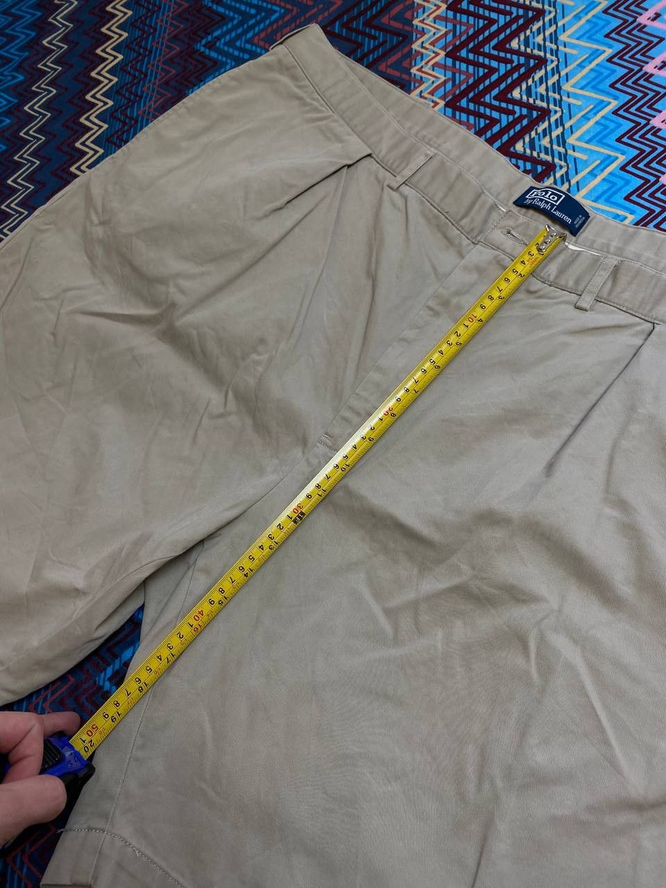 Polo Ralph Lauren × Vintage Vintage Y2K Polo Pleated Tyler Shorts in Khaki Size US 34 / EU 50 - 9 Thumbnail