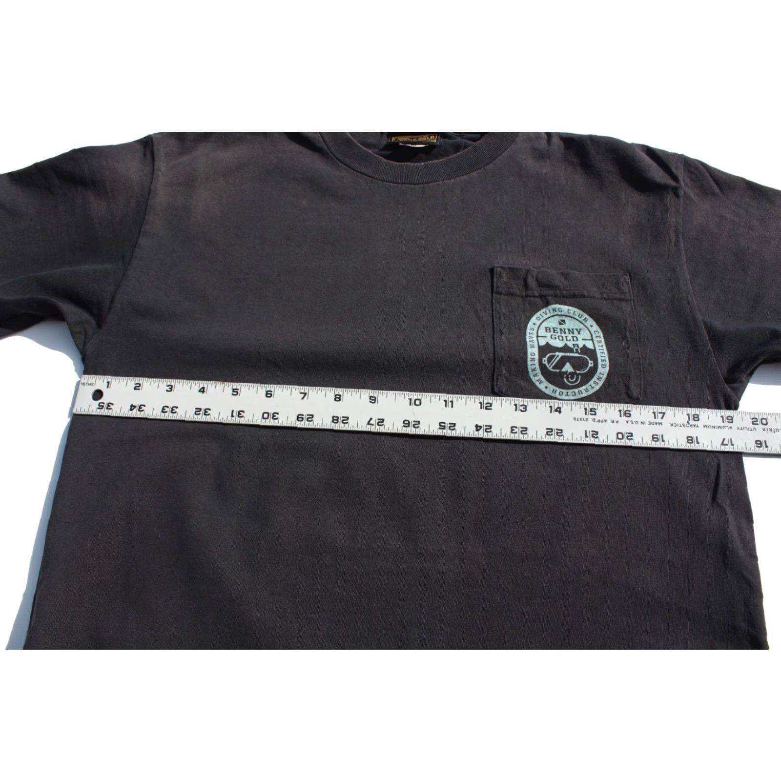 Vintage Benny Gold T-Shirt Black M Unisex Adults Short Sleeve Classic Fit SF Skateboarding 90s? (Note: Decade not in original) Size US M / EU 48-50 / 2 - 4 Thumbnail