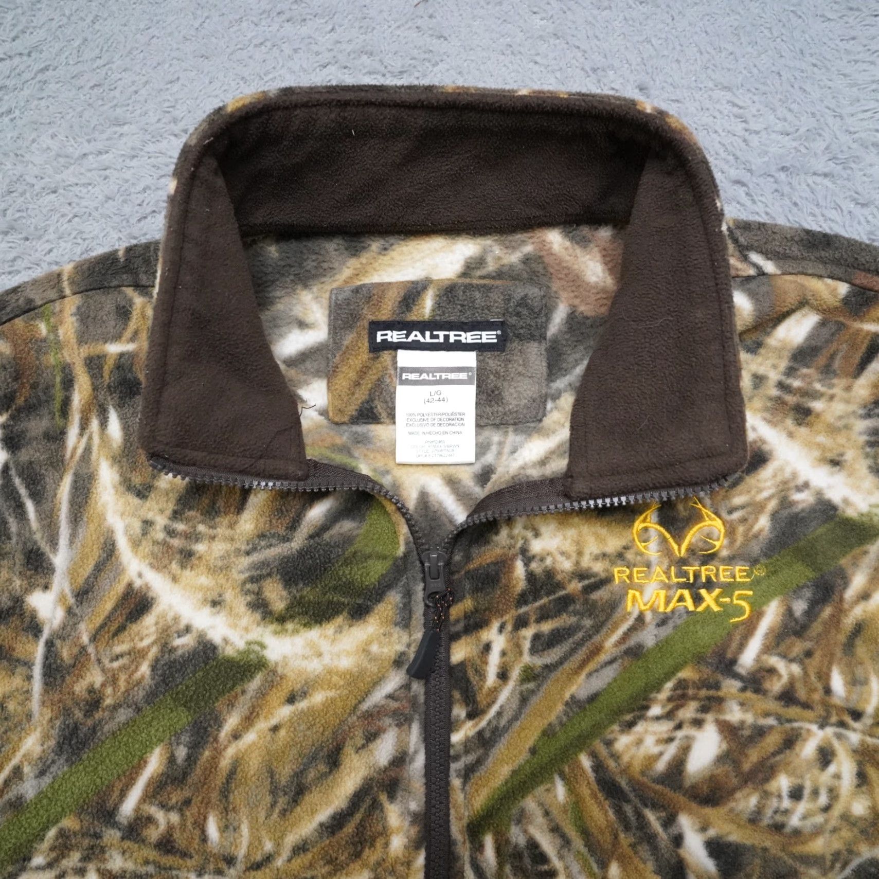 Realtree Realtree Max-5 Jacket Camouflage L Hooded Pockets Fleece Outdoor Hunting Men XS? Size US L / EU 52-54 / 3 - 3 Thumbnail