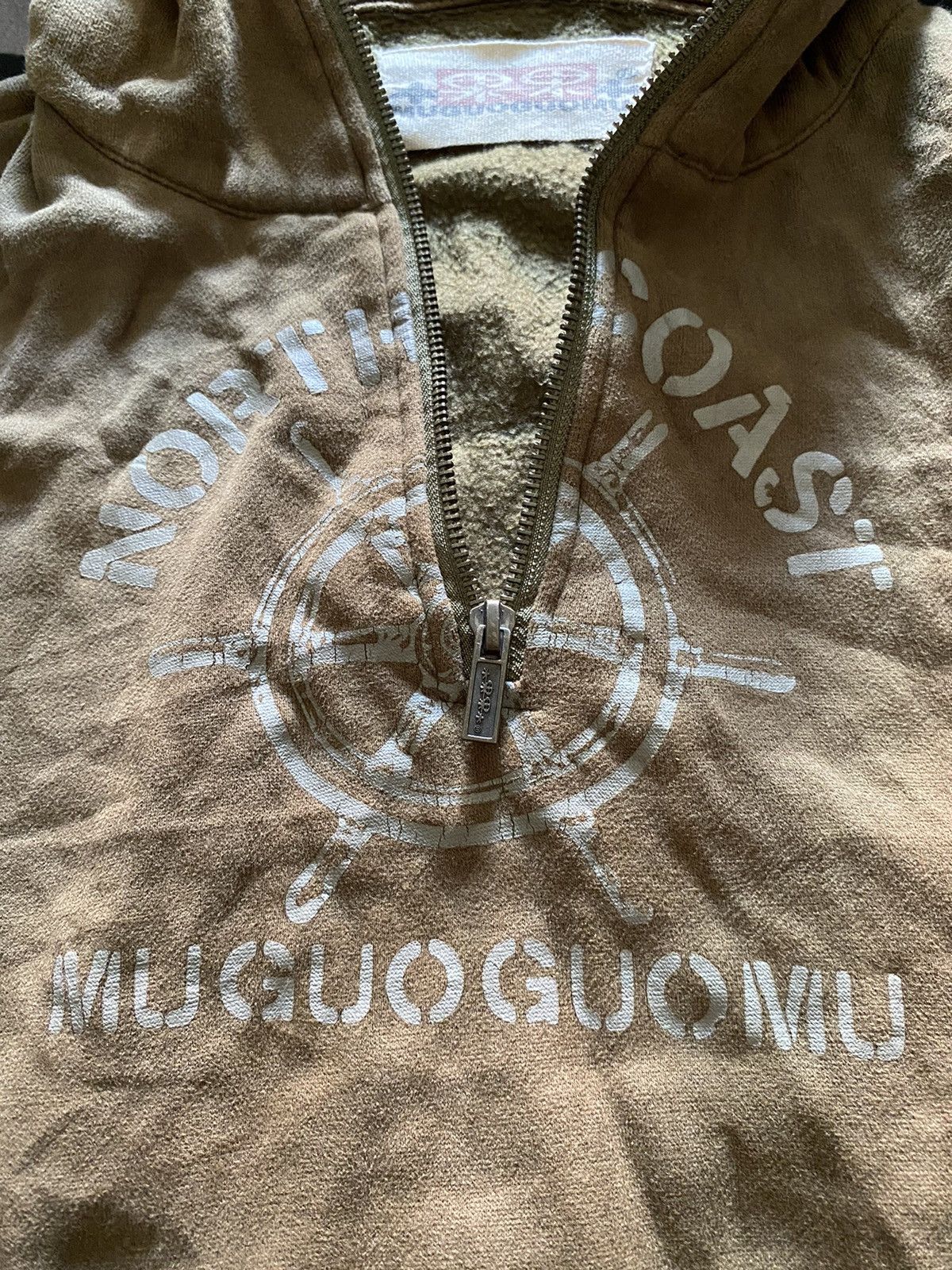 20471120 Japanese goa style muguoguomu pocket halfzip hoodie Size US M / EU 48-50 / 2 - 6 Thumbnail