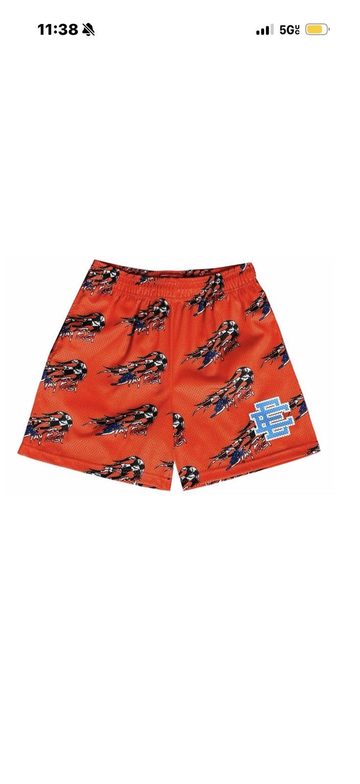 Matty Boy Eric Emanuel x Matty Boy Orange Core Shorts Size Larg Size US 34 / EU 50 - 1 Thumbnail