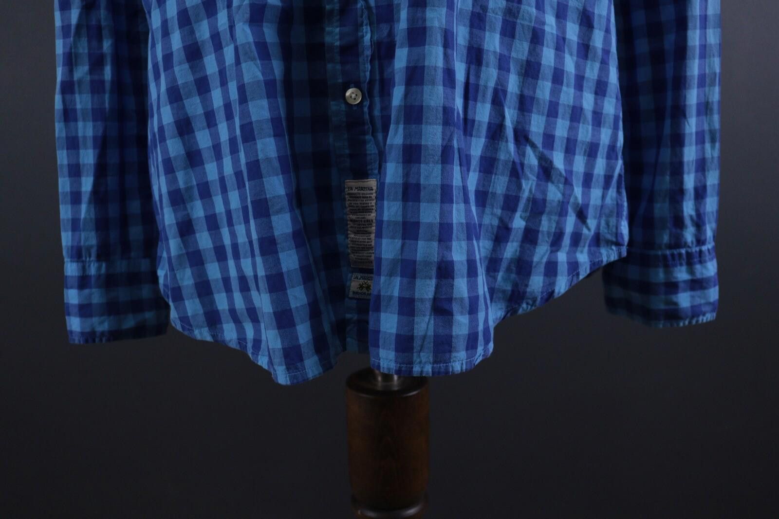 La Martina La Martina Blue Check Slim Saint Tropez Shirt Size XXL Size US XXL / EU 58 / 5 - 3 Thumbnail