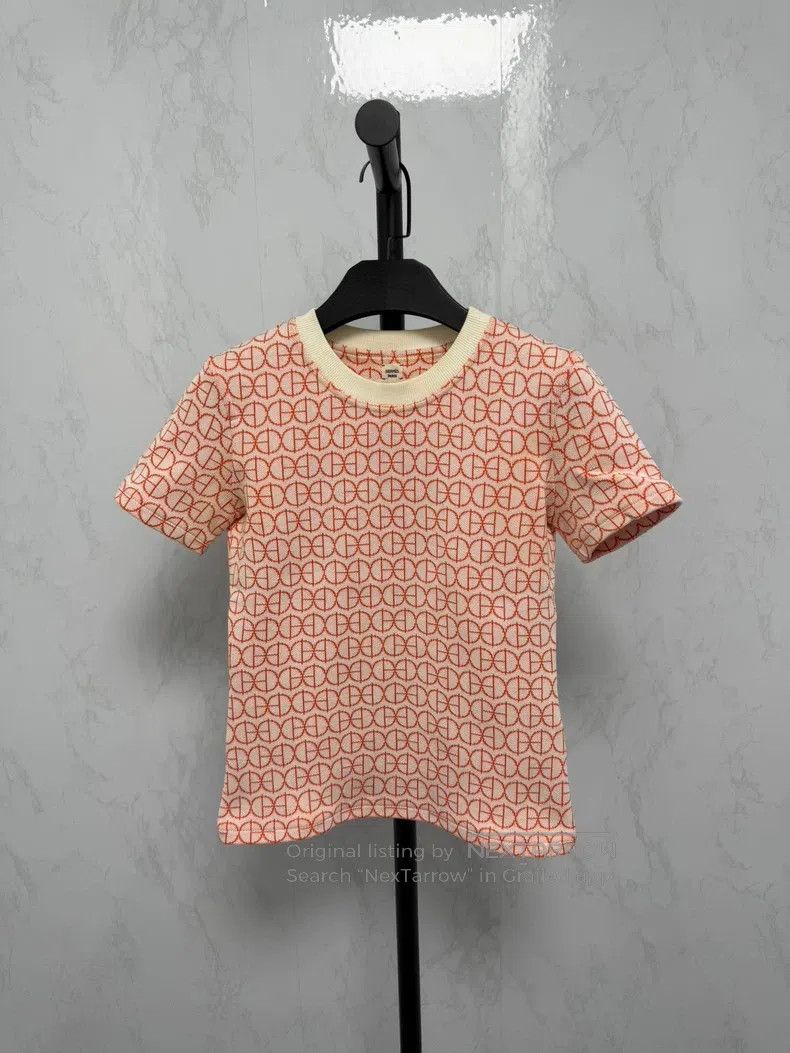 Hermes Hermes Classic logo full print knitted short-sleeve Size XXS / US 00 / IT 34 - 1 Thumbnail
