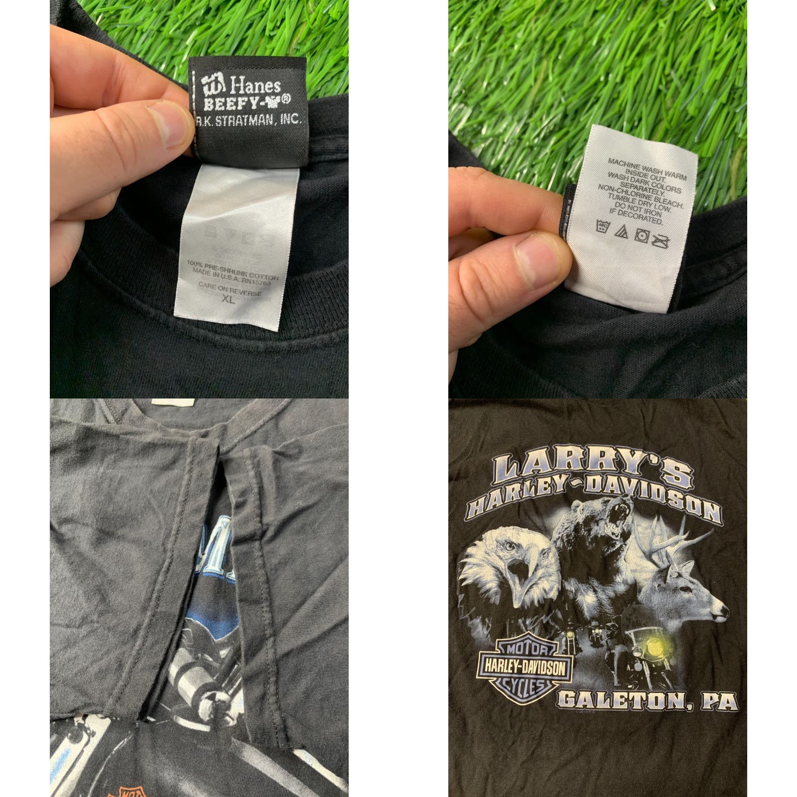 Harley Davidson HARLEY DAVIDSON SHIRT Men XL Black 2010s Official Product Galeton PA Motor Cycles Galeton, PA 100% Cotton 72 cm 58 cm Short Sleeve Vintage: No Size US XL / EU 56 / 4 - 8 Thumbnail